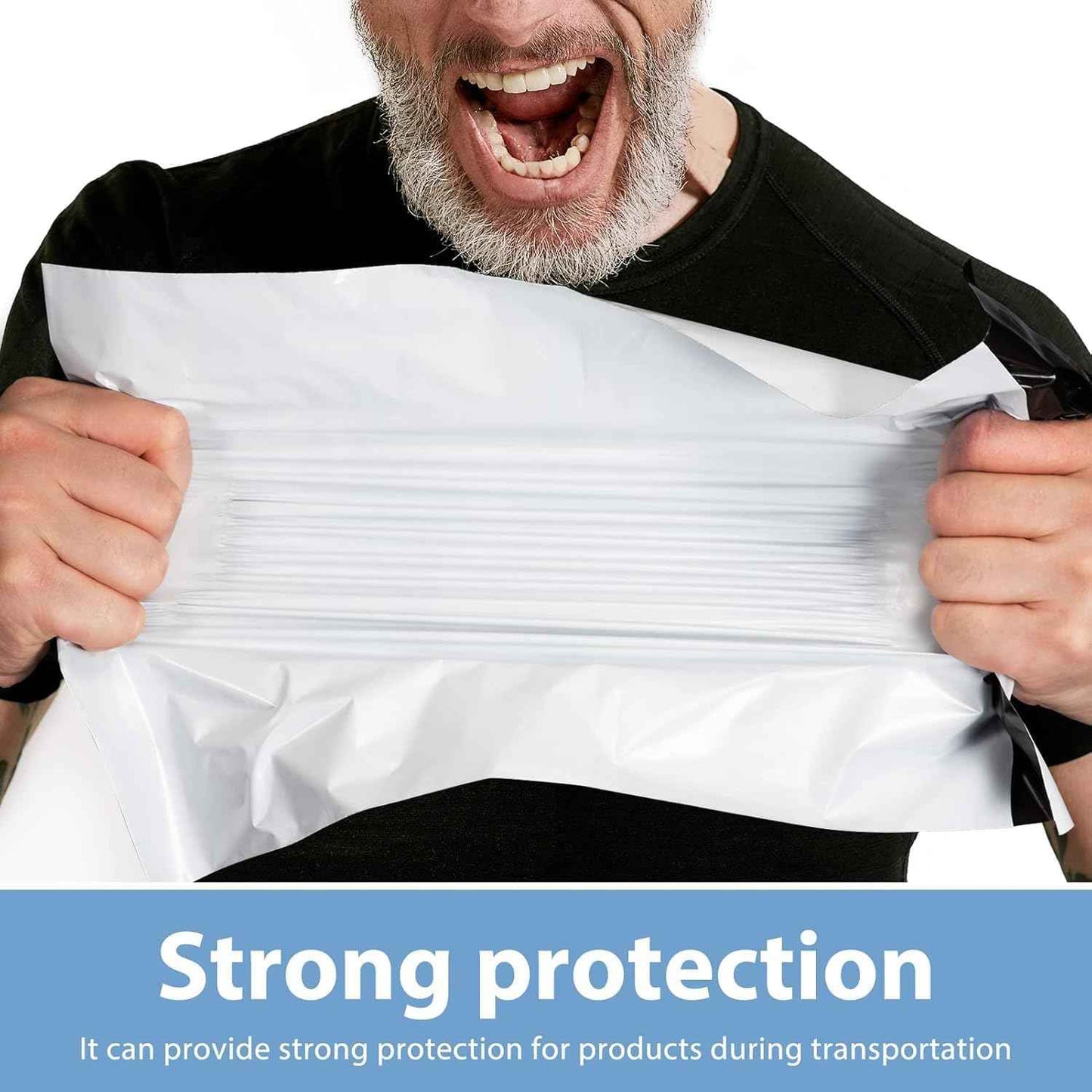 Metronic Poly Mailers 10x13 Inch 500 Pack Shipping Bags for Clothes Bulk,Self Adhesive Shipping Envelopes for Small Business,Waterproof Mailers Poly Bags for Shipping,Packaging Mailing Bags White