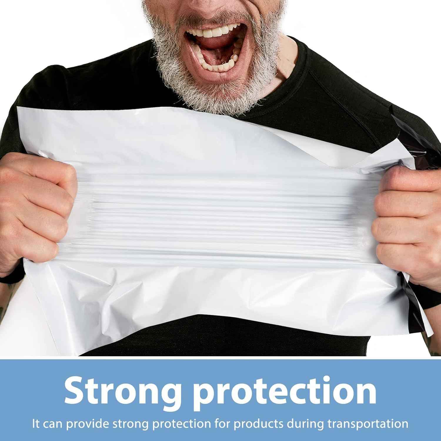 Metronic Poly Mailers 10x13 Inch 500 Pack Shipping Bags for Clothes Bulk,Self Adhesive Shipping Envelopes for Small Business,Waterproof Mailers Poly Bags for Shipping,Packaging Mailing Bags White