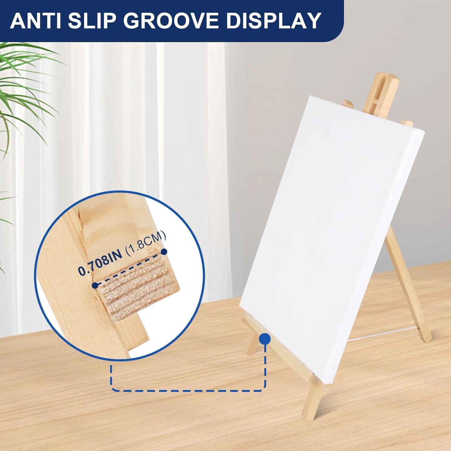 ESRICH 2pcs 17 Inch Tabletop Easels, Easel Stand for Painting,Tripod, Painting Party Easel, Kids Student Desktop Easel for Painting,Paint Easel for Canvas Painting