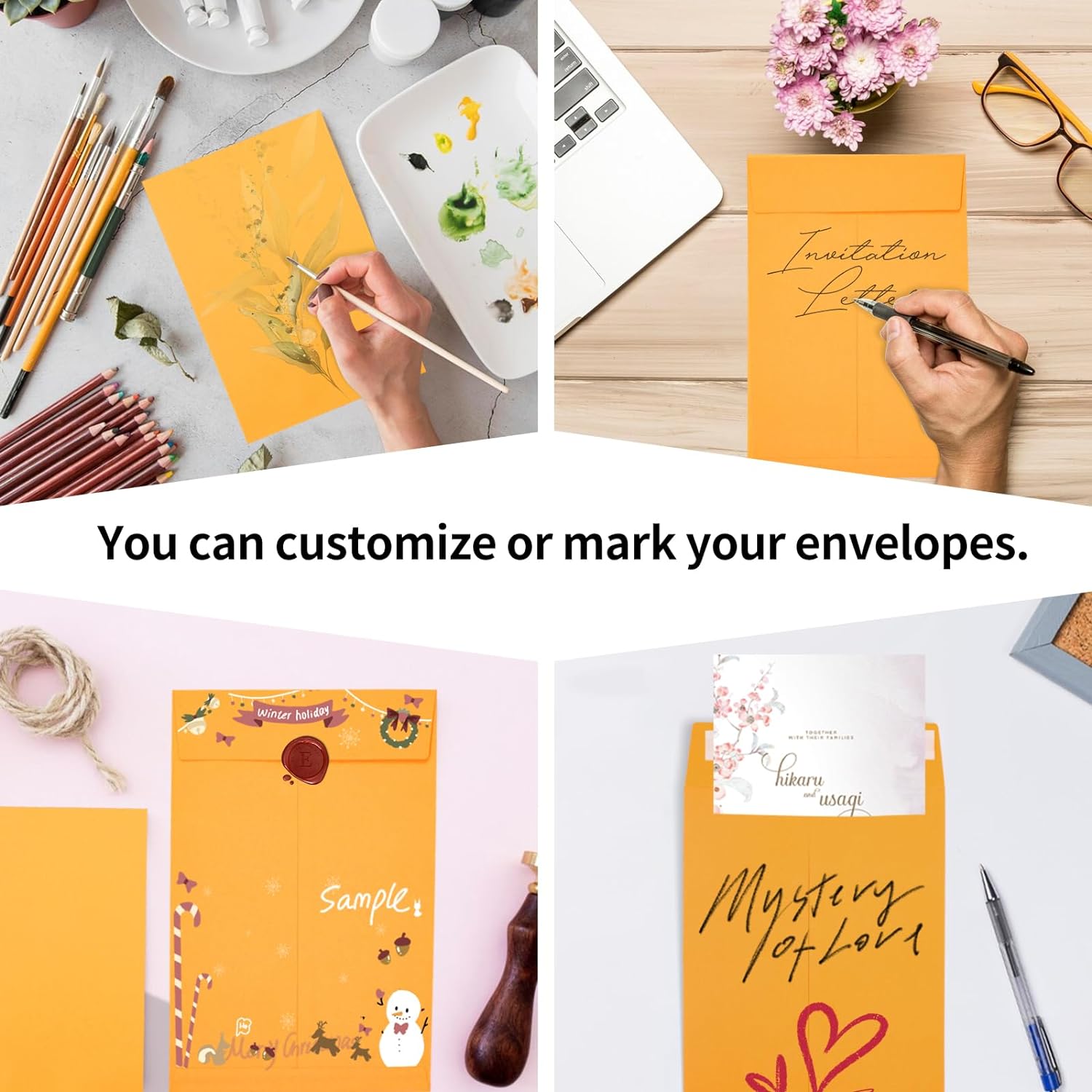 Joyberg 6x9 Envelopes Self Seal, Yellow, Printable, Tear Resistant Kraft Envelopes for Mailing Letters, Documents, Photos, Invitations - Lumora Desk