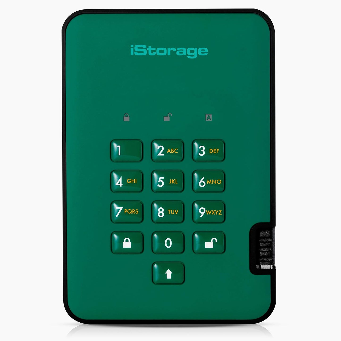iStorage diskAshur2 HDD 1TB Green | Secure portable hard drive | Password protected | Dust & water resistant | Hardware Encryption
