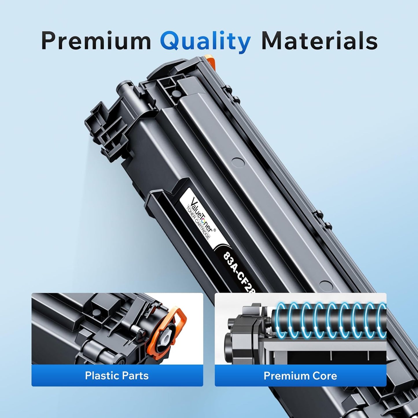 Valuetoner Compatible 83A Toner Cartridge Black Replacement for HP 83A CF283A to Use with LaserJet Pro MFP M125nw MFP M201dw MFP M225dw MFP M125a M201n M127fn M127fw M225dn Printer (2-Pack)