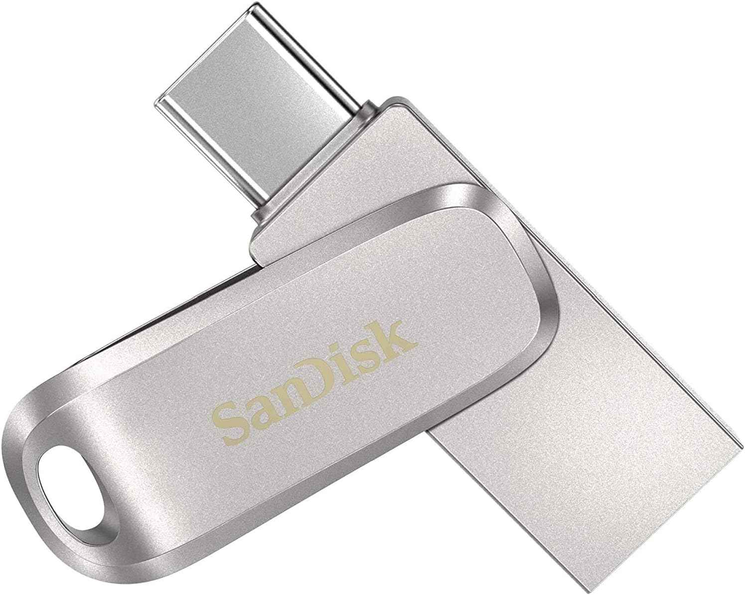 SanDisk Ultra Dual Drive Luxe USB Type-C 512GB Flash Drive for Smartphones, Tablets, and Computers - High Speed USB 3.1 Pen Drive (SDDDC4-512G-G46) Bundle with (1) Everything But Stromboli Lanyard