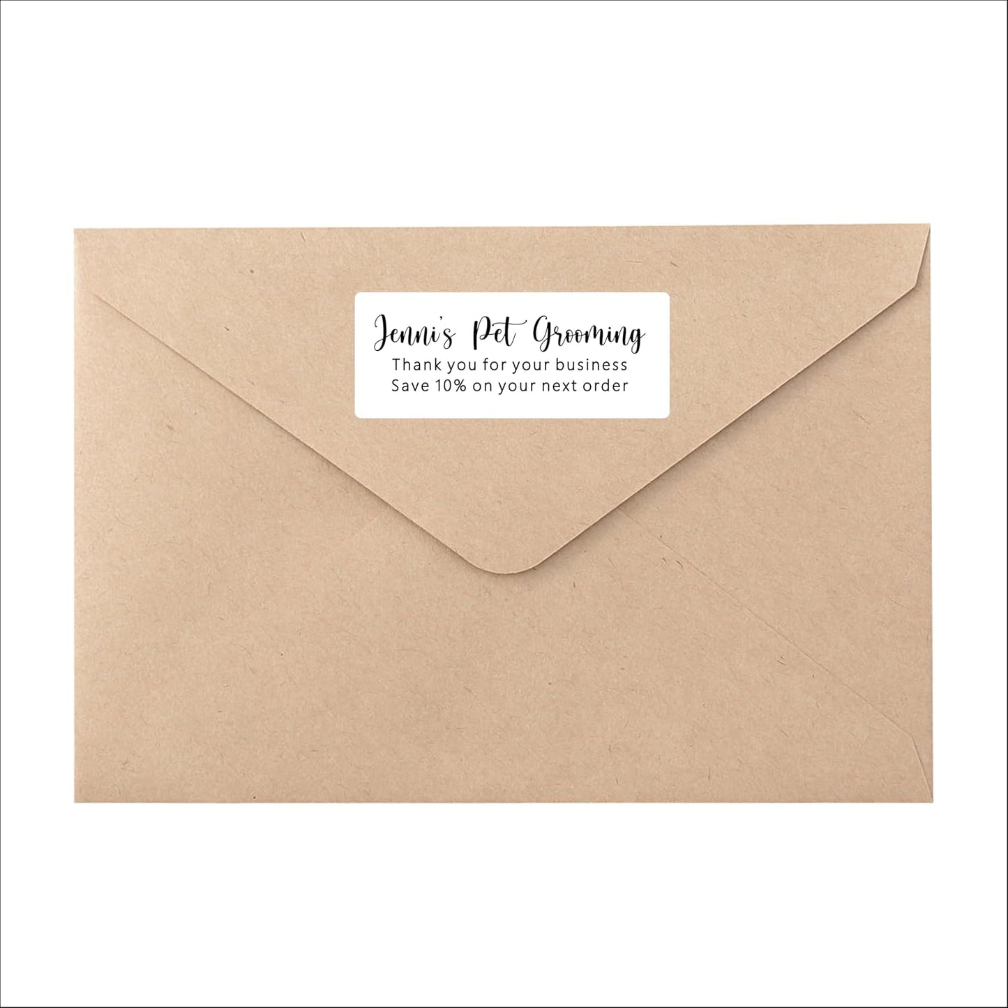 White Address Labels - Personalized Return Address Labels, Mailing and Shipping Stickers for Envelopes, Packages, Business, Home Use (Chic Script) - Lumora Desk