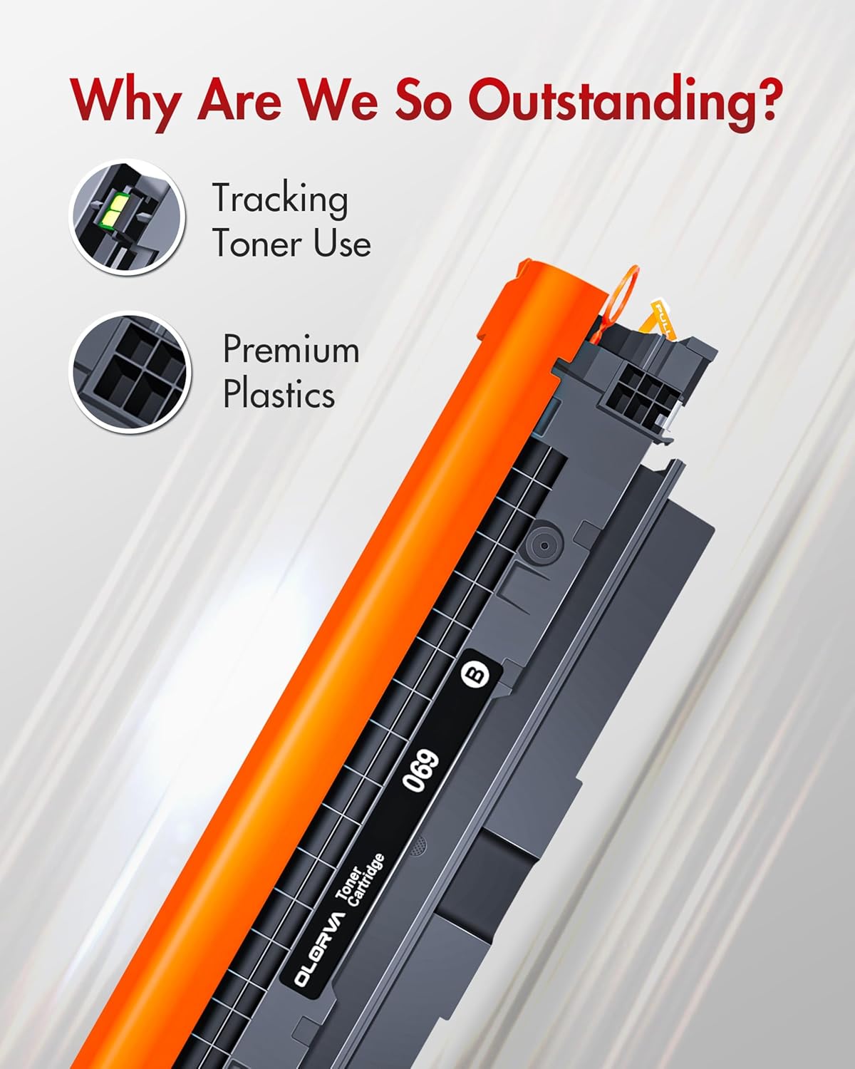 069H Black Toner Cartridges High Yield with Chip: Replacement for Canon 069 069H, Works with Canon Color ImageCLASS Mf753cdw MF751Cdw MF752Cdw LBP674Cdw MF752Cdw MF756Cx LBP673Cdw Printer (2 Pack)