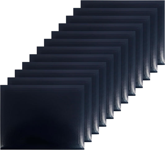 GraduationMall 8.5"x11" Smooth Padded Diploma Cover Certificate Holder Darkblue,12-Packs