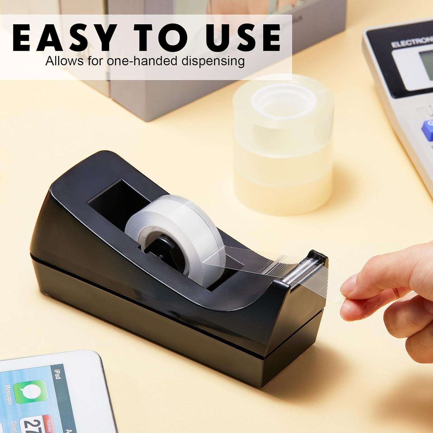 Colarr 15 Pack Desktop Tape Dispenser Non Skid Base Tape Dispensers Desk Tape Dispenser Tape Roll Dispenser for Office Home, Tape Not Included - Lumora Desk