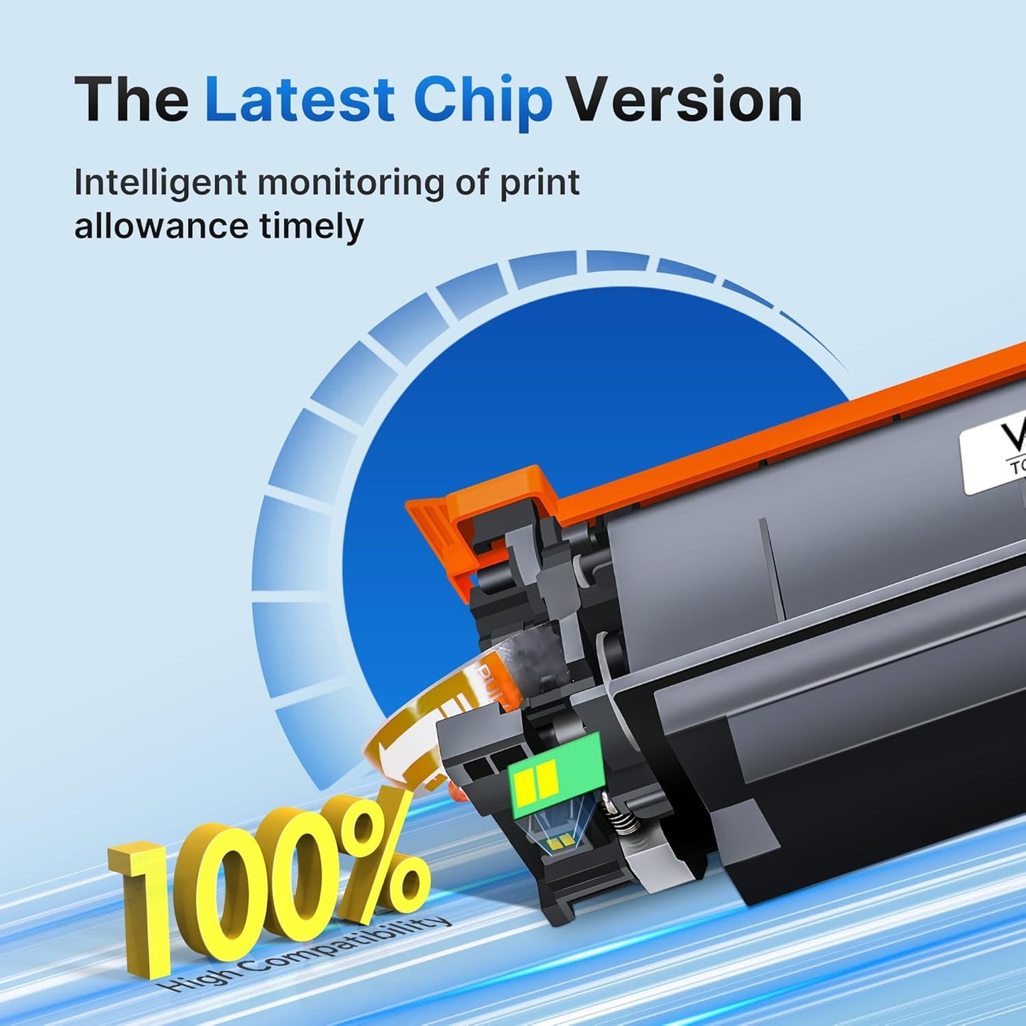 210A Toner Cartridges 4 Pack (with Chip) - Replacement for HP 210A 210X Toner Cartridges for HP Color LaserJet Pro MFP 4301fdw Toner, MFP Pro 4301fdn 4201dw 4201dn 4301 4201 Series Printer W2100A