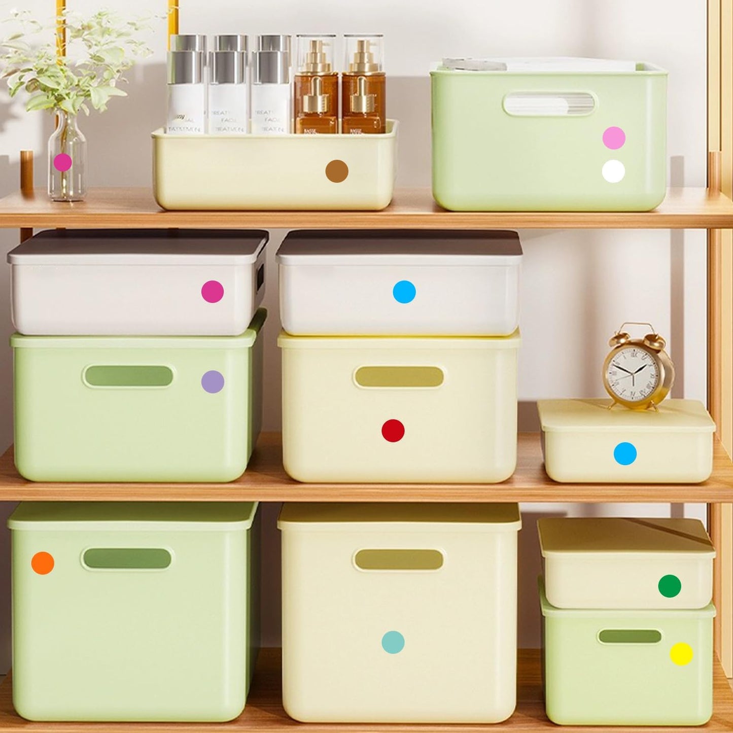 0.75 Inch Removable Color Code Dot Sticker Round Labels,Garage Sale Stickers Price Tags Label Blank Yard Sale Circle Dot Stickers(1050 Pack,Orange)