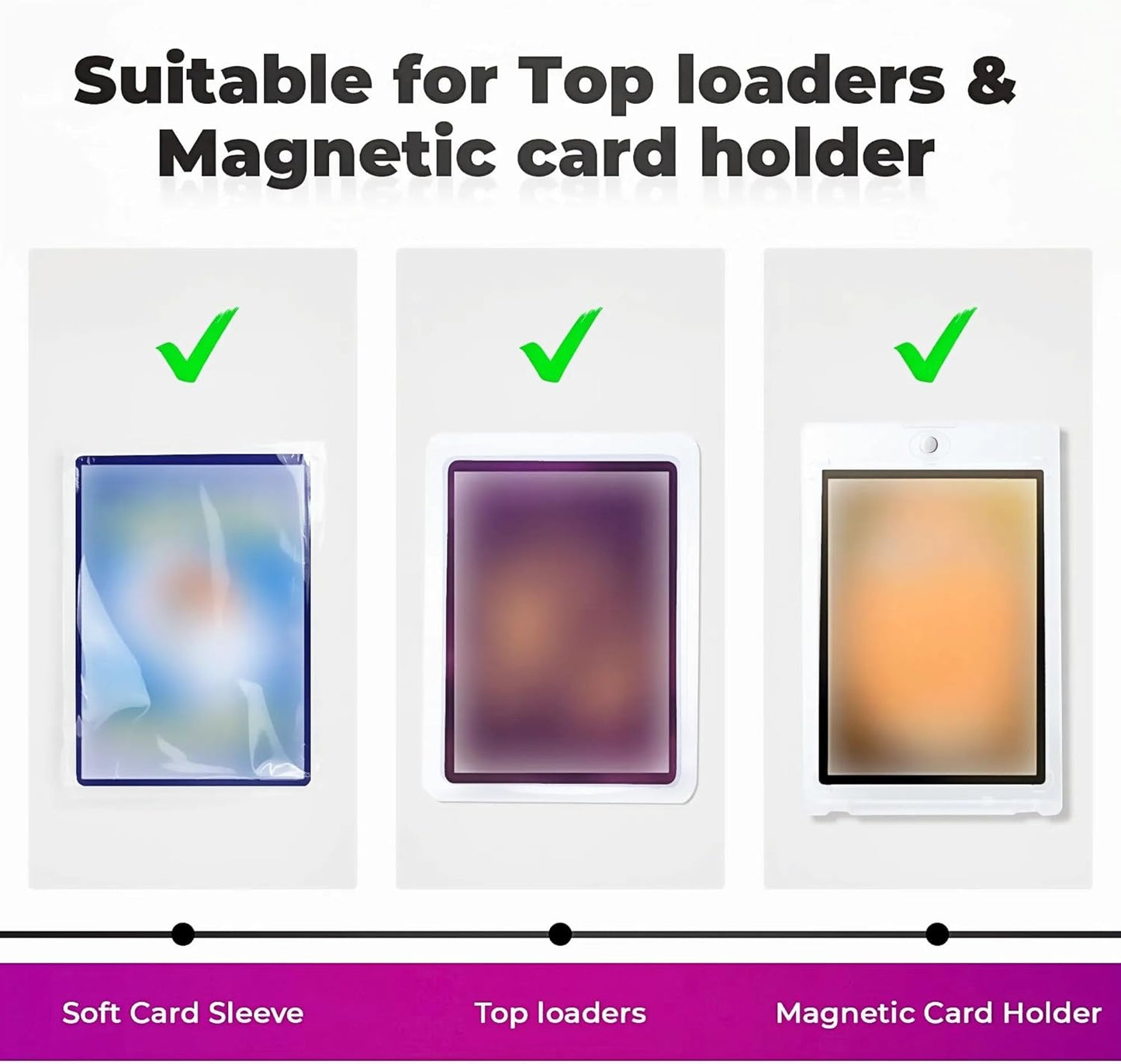 Card Storage Box For Trading Cards,1800+ MTG Deck Box With 10 Dividers,6 Stoppers,4 Supporters,Leather Magnetic Closure Card Boxes Fits For Magnetic Cards Holder,Toploaders,YuGiOh,TCG