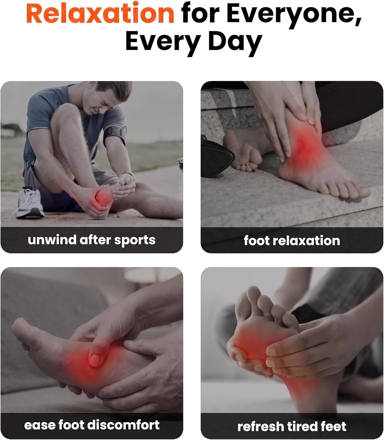 BOB AND BRAD Shiatsu Foot Massager with Heat and Remote, Deep Kneading Electric Feet Massager for Foot Fatigue, Fits US Size 12, Fathers Day Dad Gifts for Men Husband