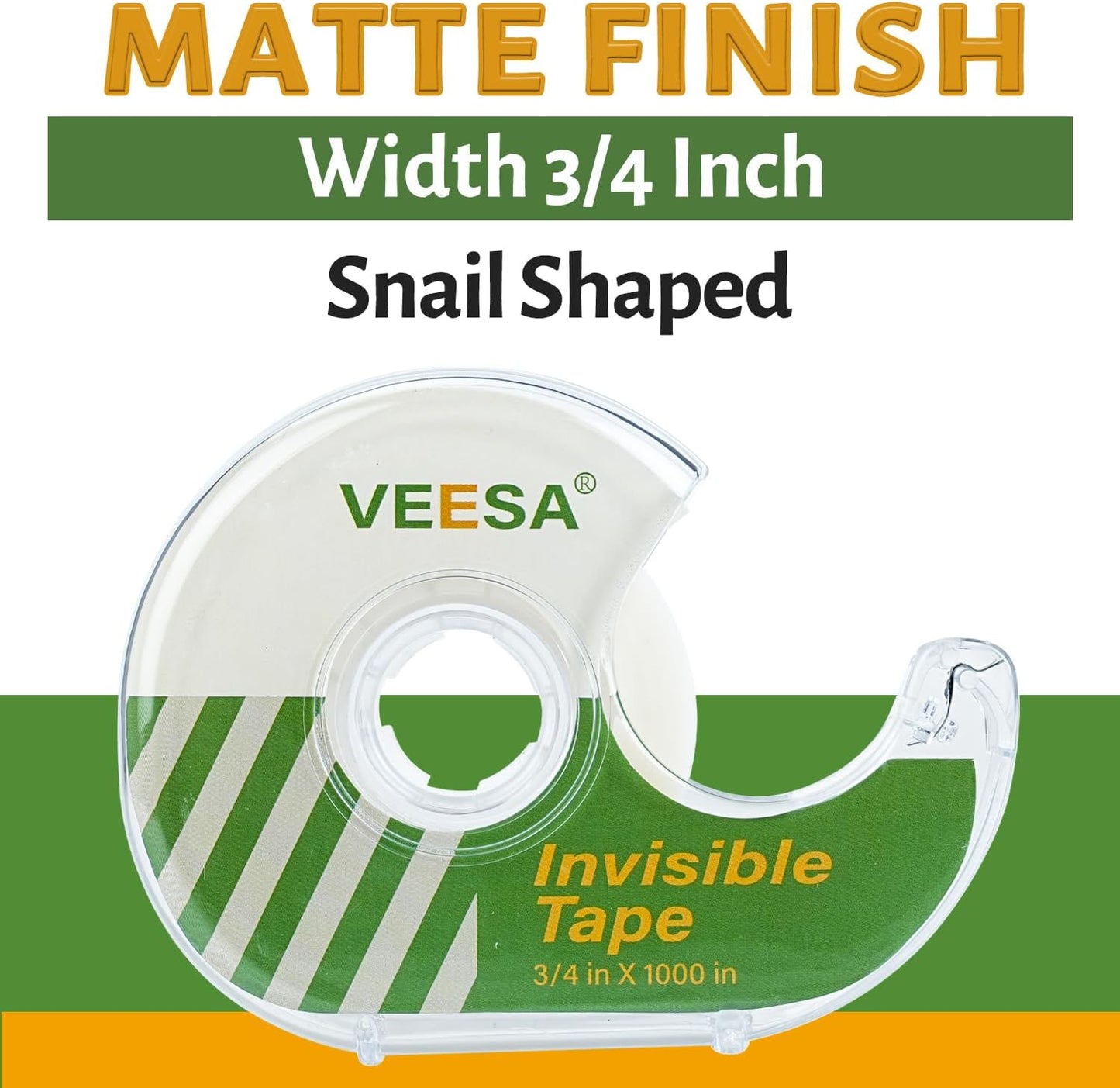 VEESA 12 Rolls Invisible Tape with Dispenser, 3/4 x1000 Inches, Gift Wrapping Tape for Label & Mend, Classroom, Office, School Supplies - Lumora Desk