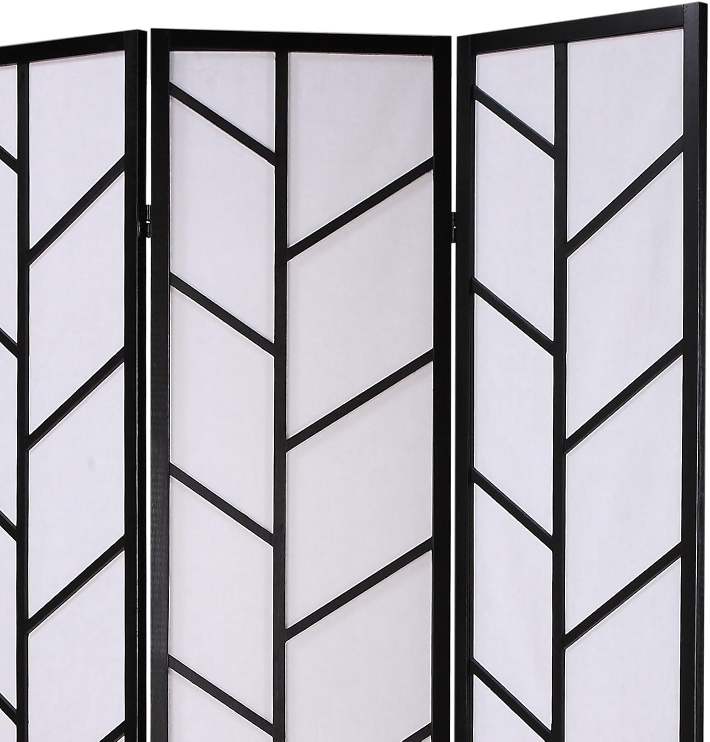NicBex Room Divider 3 Panel Room Dividers with Heavy-Duty Rice Paper Partition Room Dividers and Folding Privacy Screens Wall Divider for Home, Office, Room Separation,51" W x 2" D x 71" H, Black - Lumora Desk