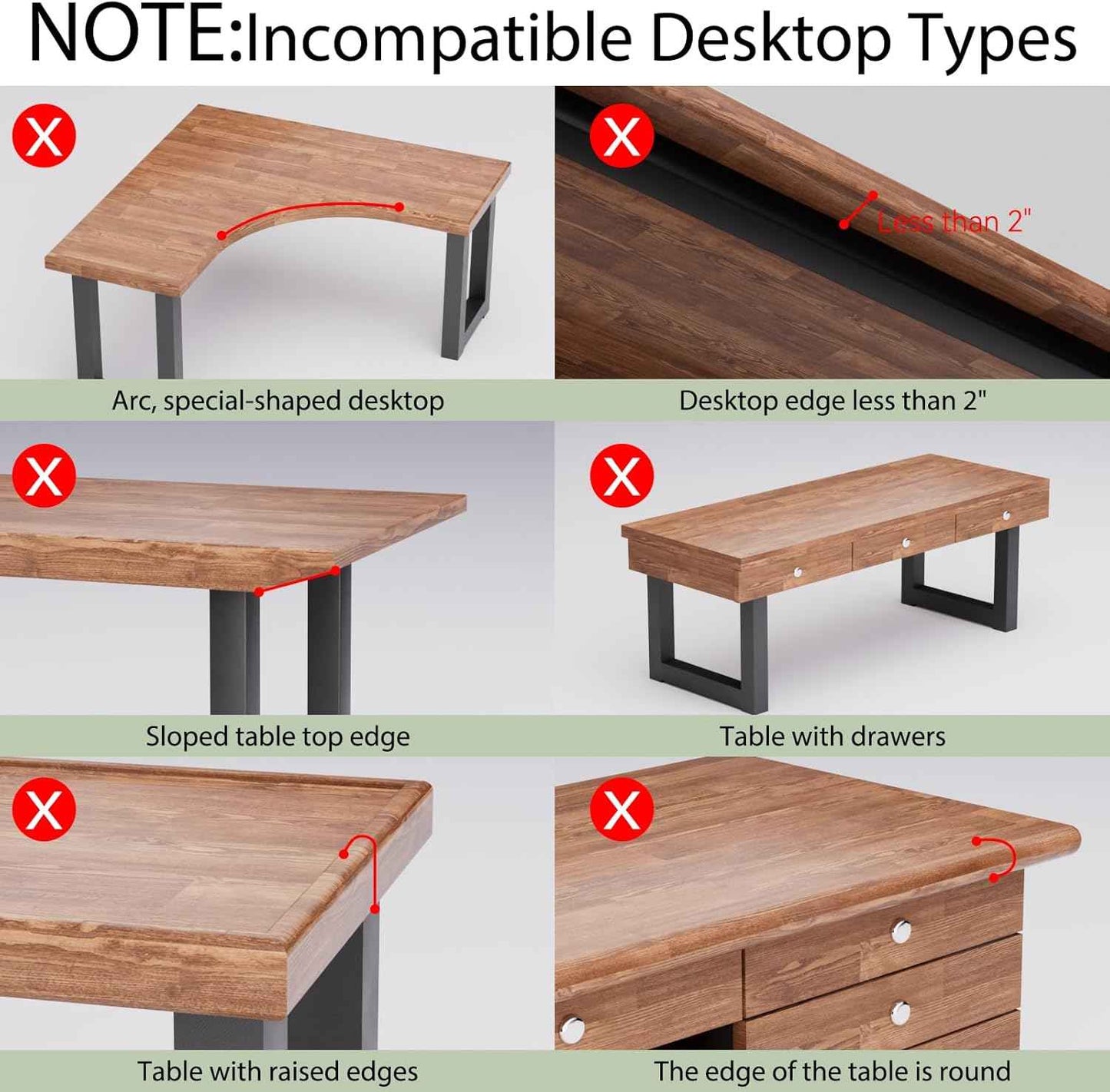 Desktop Keyboard Tray, Under Desk Pull Out,25.59" X 11.81" Large Size Radian Keyboard Tray with C-Clip Mount, Easy Installation, Computer Keyboard Stand, for Home Study and Office(Black)