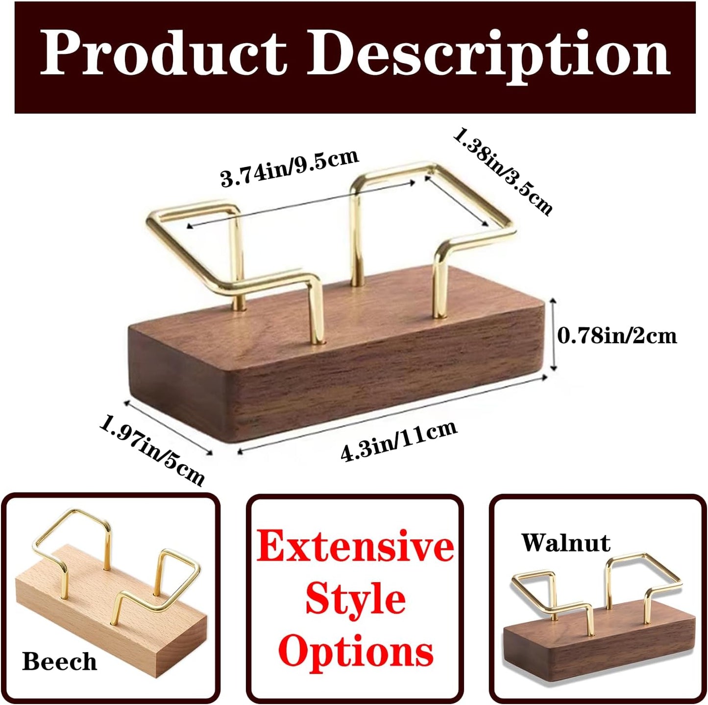 Personalized Business Card Holder Desk Custom Engraved Wooden Business Card Case Holder Personalized Wooden Business Name Card Display Stand Postcard Holder for Office Desktop Business Card Stand