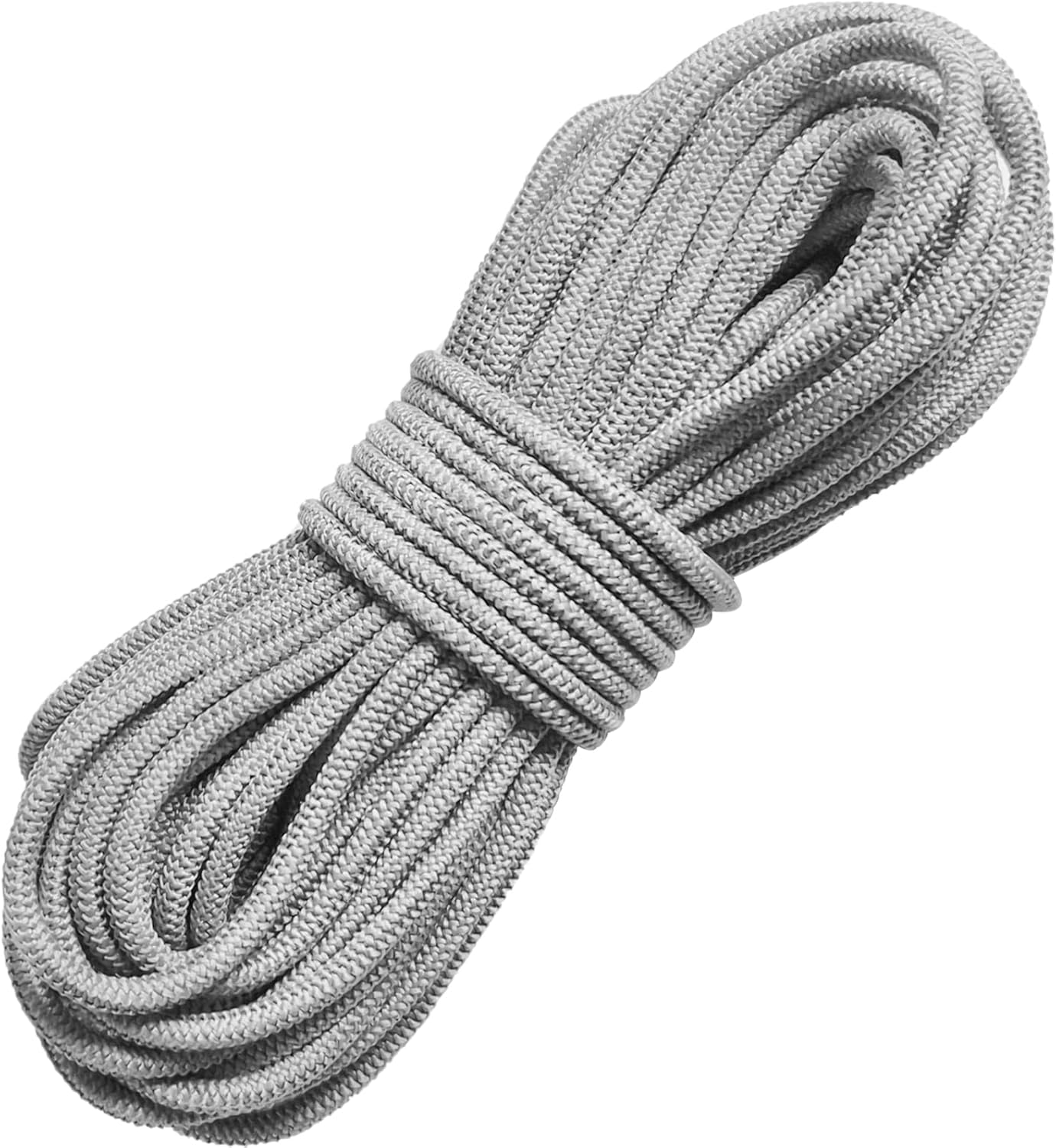 1/8 inch Gray Non-Slip Elastic Cord -3mm 15 Yards Soft Elastic Cord Stretch String Braided Thread for Sports Gear, DIY Crafts, Hair Bands, Shoelaces,Apparel Making & Camping Tie Down