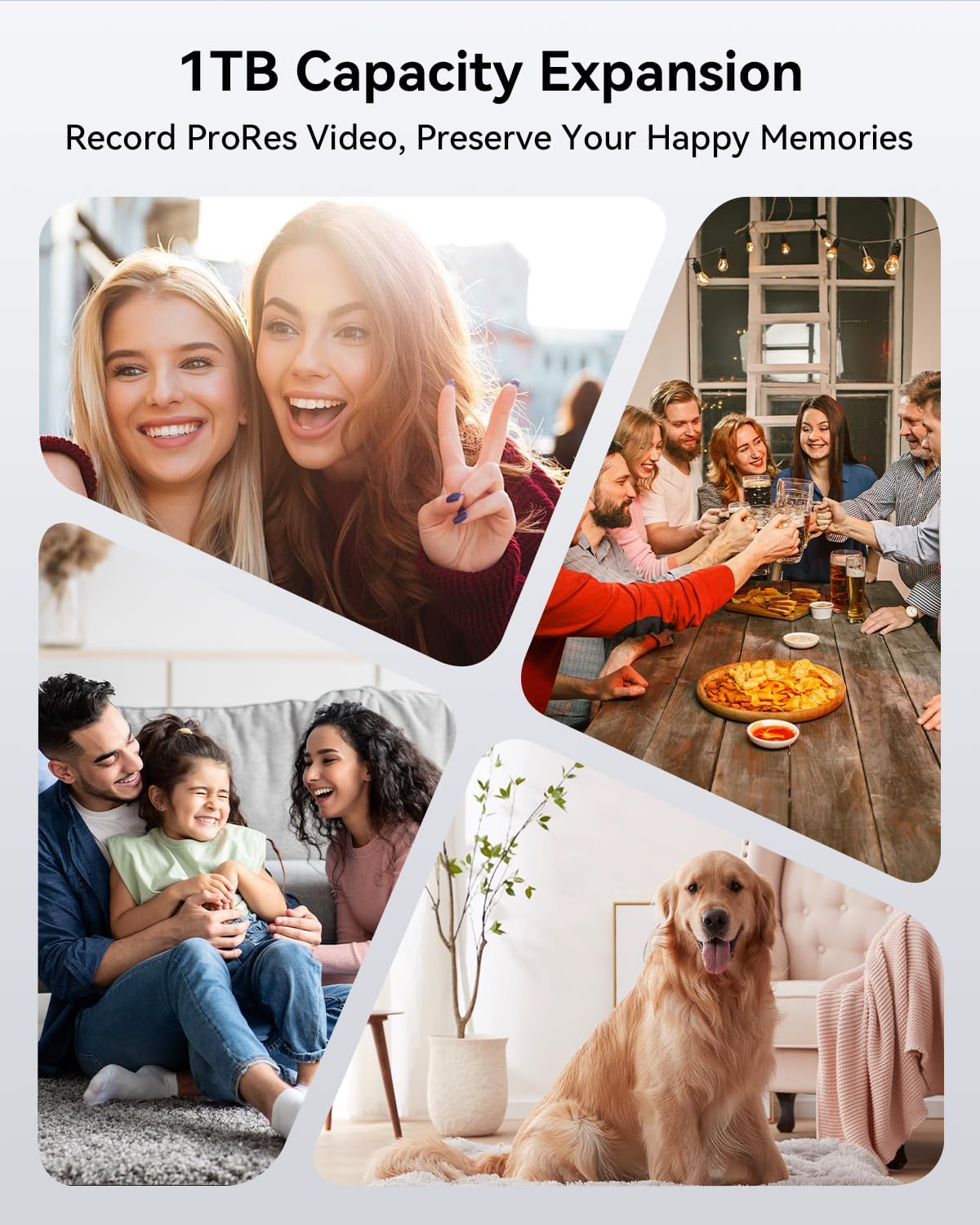 Yottamaster 1TB Magnetic External SSD, Up to 2000MB/s USB 3.2 Gen 2x2 Portable Solid State Drive, Supports 4K ProRes HDR Compatible with iPhone 16/15 Pro Max, Smartphone, Tablet, Laptop