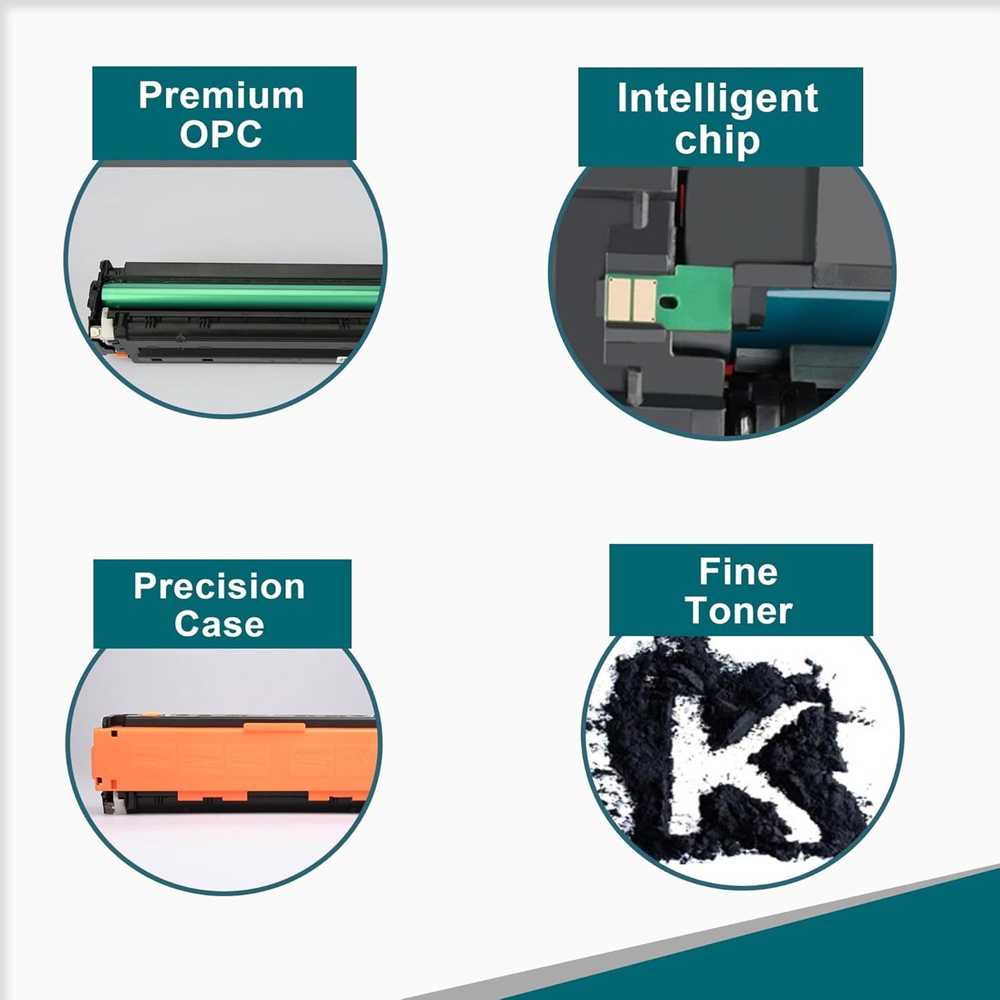 046 Black MF733Cdw Toner Cartridge Replacement for Canon 046 CRG-046 Toner for Color imageCLASS MF733Cdw MF731Cdw MF735Cdw LBP654Cdw Printer Ink (2-Black)