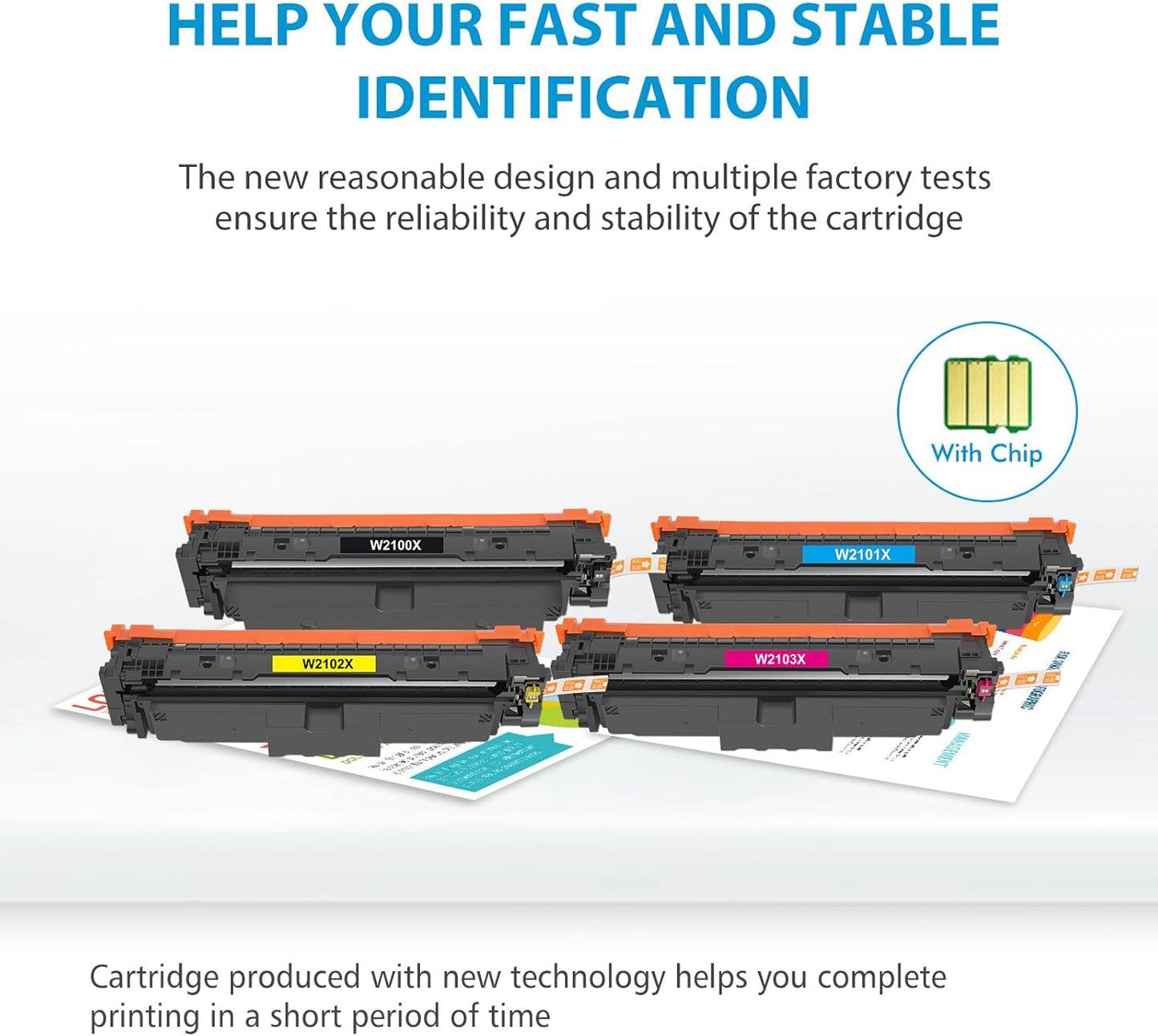210X 210A Toner Cartridges 4 Pack High Yield (with Chip) Compatible Replacement for HP 210X 210A for Color LaserJet Pro MFP 4301fdw 4301fdn Pro 4201dw 4201dn Series