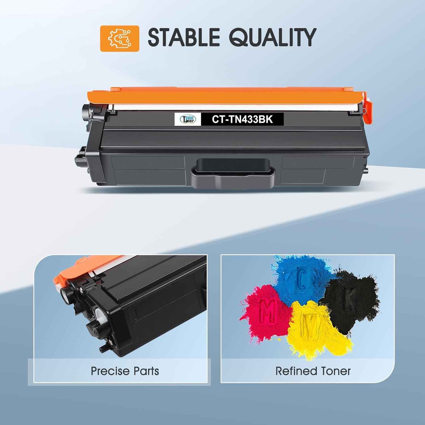 TN433 Toner Cartridge Set TN-433 TN431 MFC-l8900Cdw HL-L8360Cdw Replacement for Brother TN433 TN 433 TN-431 for Brother MFC l8900Cdw HL-L8260Cdw MFC-L8610Cdw HL-L8360Cdwt Printer Ink