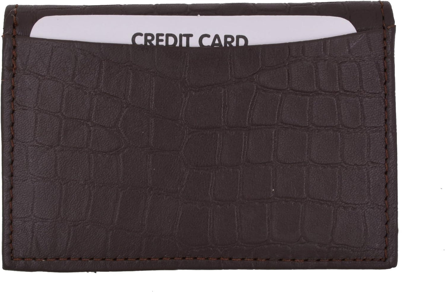 Marshal Leather RFID Business Card Holder Expandable For Men & Women