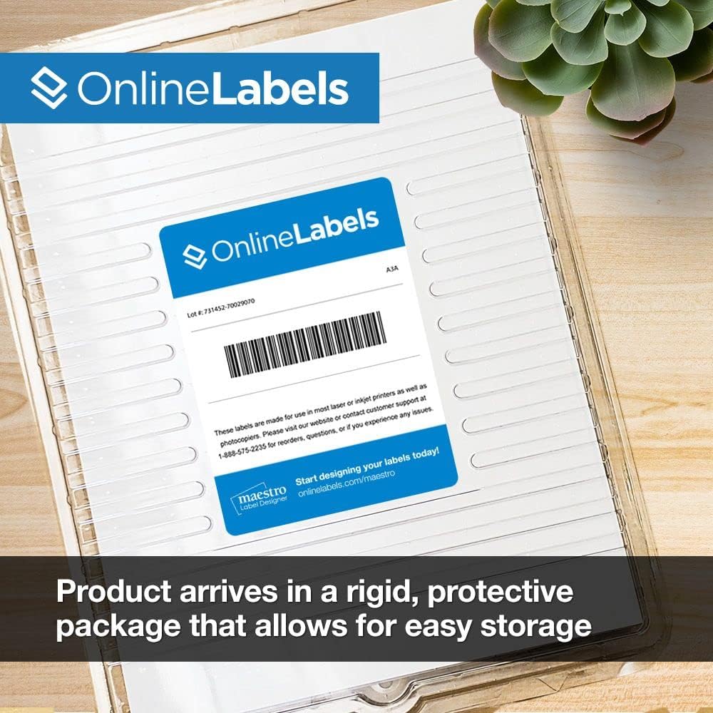 3 x 2 Rectangle Labels - Permanent, White Matte - Wax Melt, Soap, Address Labels - Pack of 5,000 Labels, 500 Sheets - Inkjet/Laser Printers - Online Labels