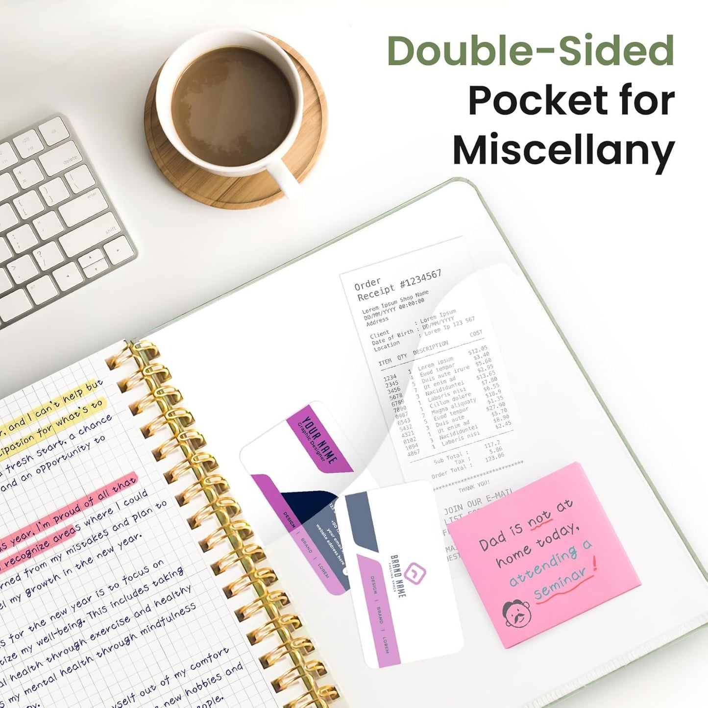 Spiral Graph Paper Notebook Journal for Work, 300 Pages, Thick B5 (7.1"x10") Grid Journals for Women & Writing, Hardcover Notebook for Note Taking, Perfect for Work School Note Taking Business, Green