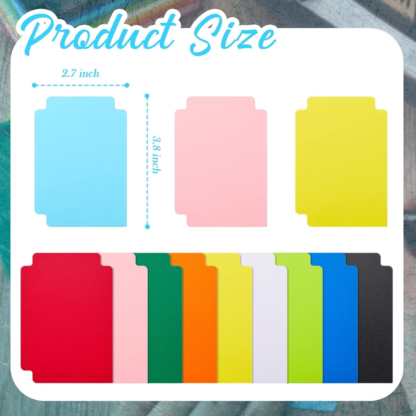 Trading Card Dividers Multicolor Card Page Dividers Frosted Plastic Separator with Tabs for Games Sports, 2.7 x 3.8 Inches(250 Pieces)