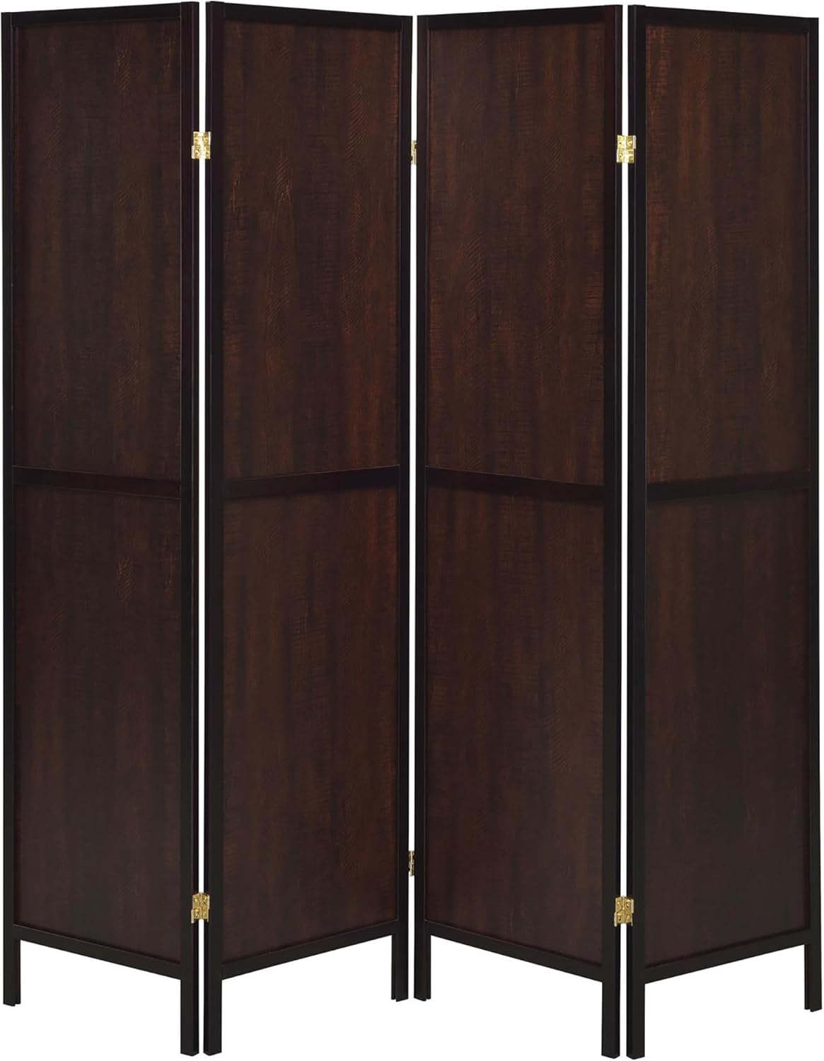 NicBex Room Divider 4 Panel Room Dividers with Sleek Legs Partition Room Dividers and Folding Privacy Screens Wall Divider for Home, Office, Room Separation,69.5"W x 0.75"D x 70.25"H, Rustic Tobacco - Lumora Desk