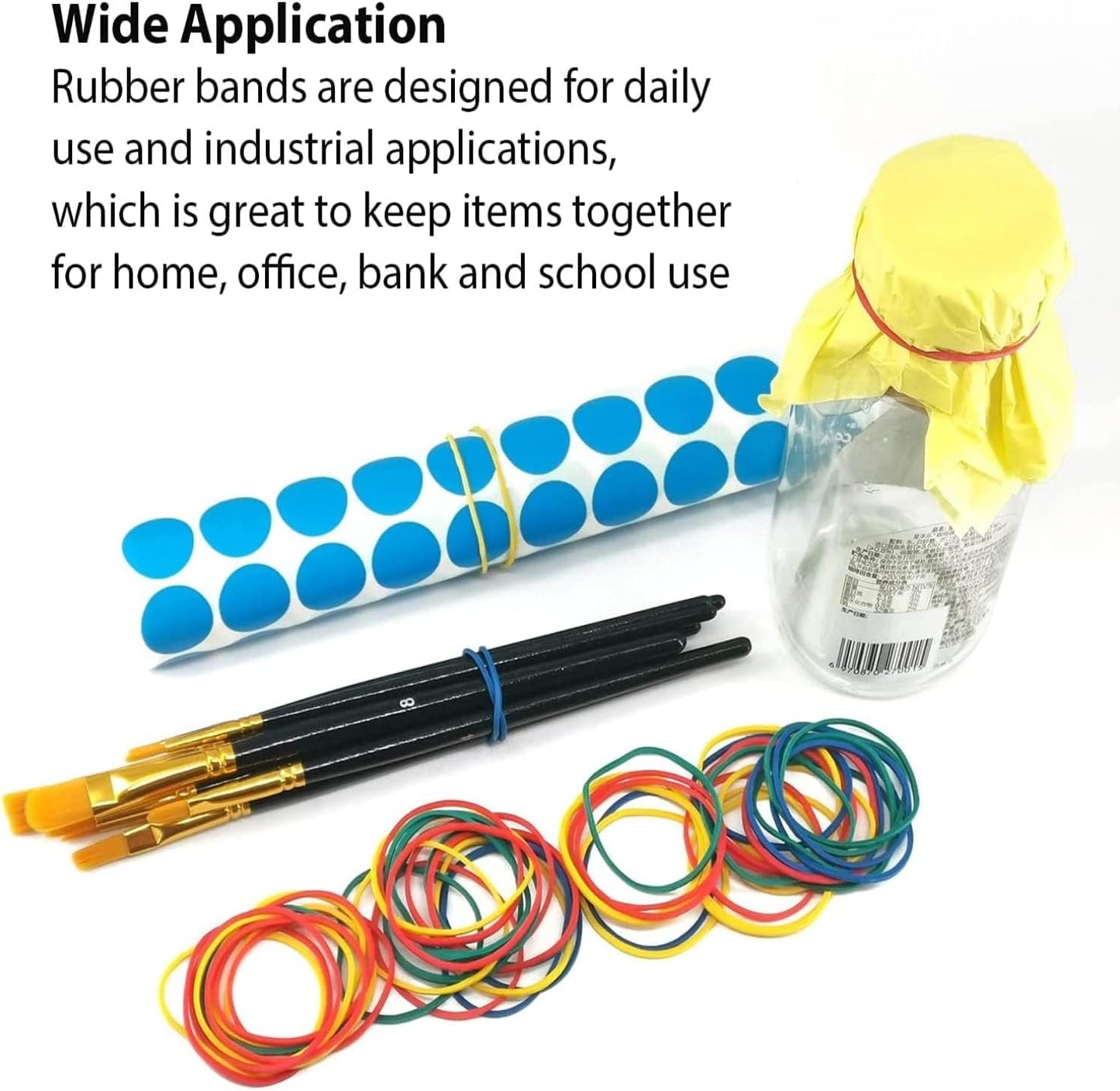 3-1/2" x 1/8'' - Size #33 - Rubber Band Depot - Everyday Rubber Bands, Business Bands - Approximately 820 Per Bag - 1 Pound Bag