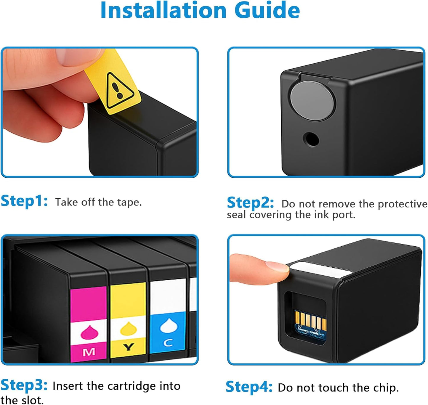 923e 923XL Ink Cartridges Compatible Replacement for HP 923 XL Fit for OfficeJet 8120 8122 8123 8124 8125 8130 8132 8124e Pro 8135e 8138e 8139e 8130e 8132e 8134e Printer with V25.2.1 Chip 2-Pack Black