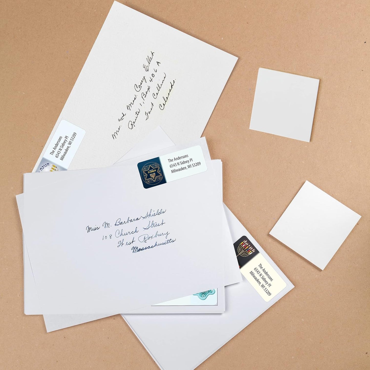 Customized Personalized Hannukah Address Labels - Made in The USA by Kenco (250 Labels, Hannukah) - Lumora Desk