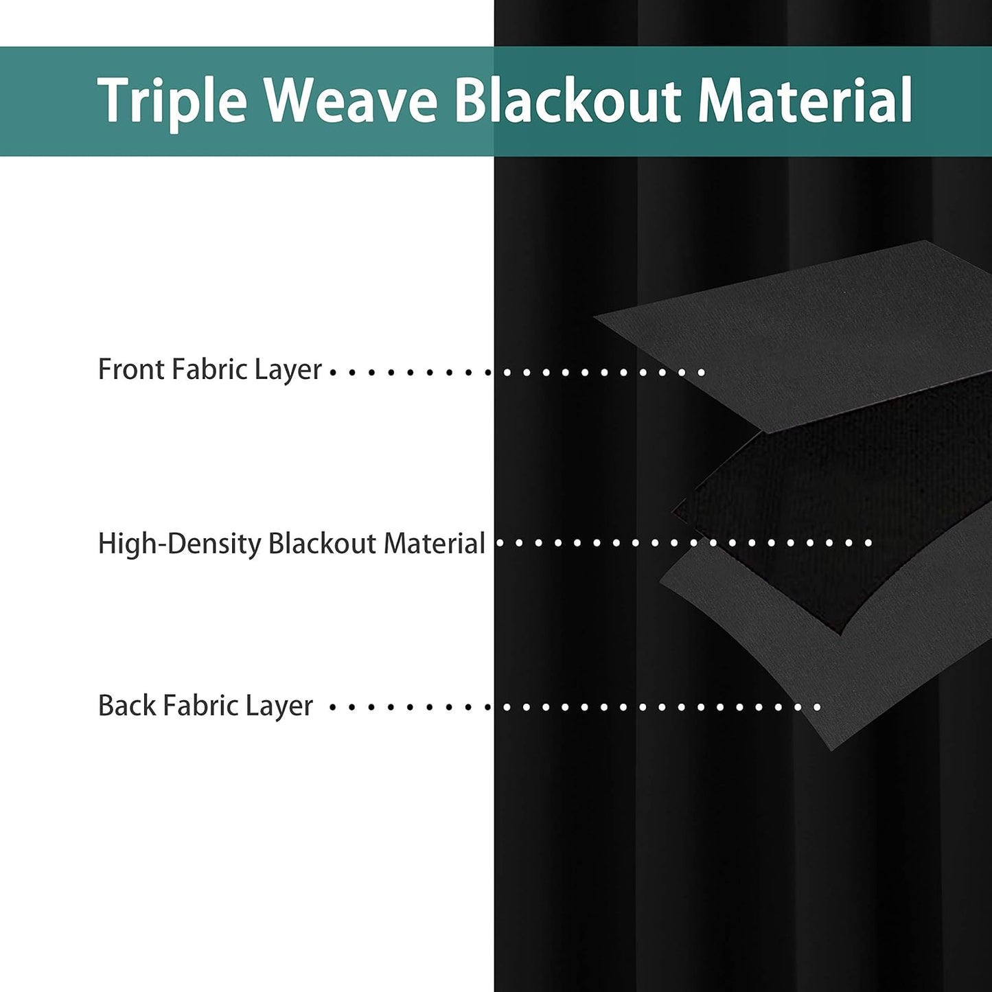 BONZER Extra Wide Room Divider Curtain Total Privacy Wall Noise Reducing Blackout Curtains for Patio Sliding Glass Door, 96L x 150W Inch (8L x 12.5W ft), 1 Panel, Black