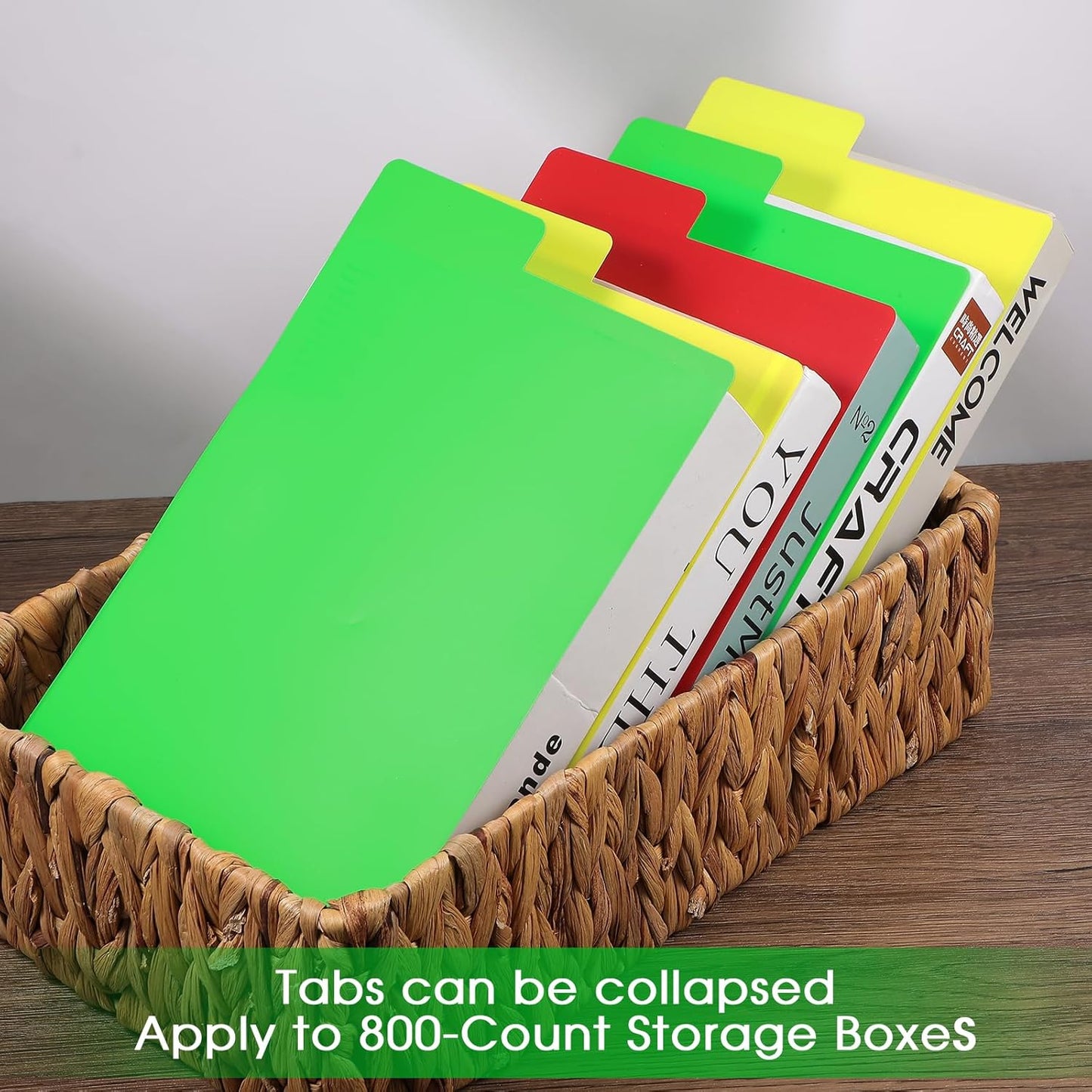 60 Pcs Comic Dividers - Multicolor Frosted Card Separator with Tabs Archival Polyethylene Plastic Dividers | Organize Comics Efficiently in Storage Boxes | Write-On Index Tab, 7.1 x 11 Inch