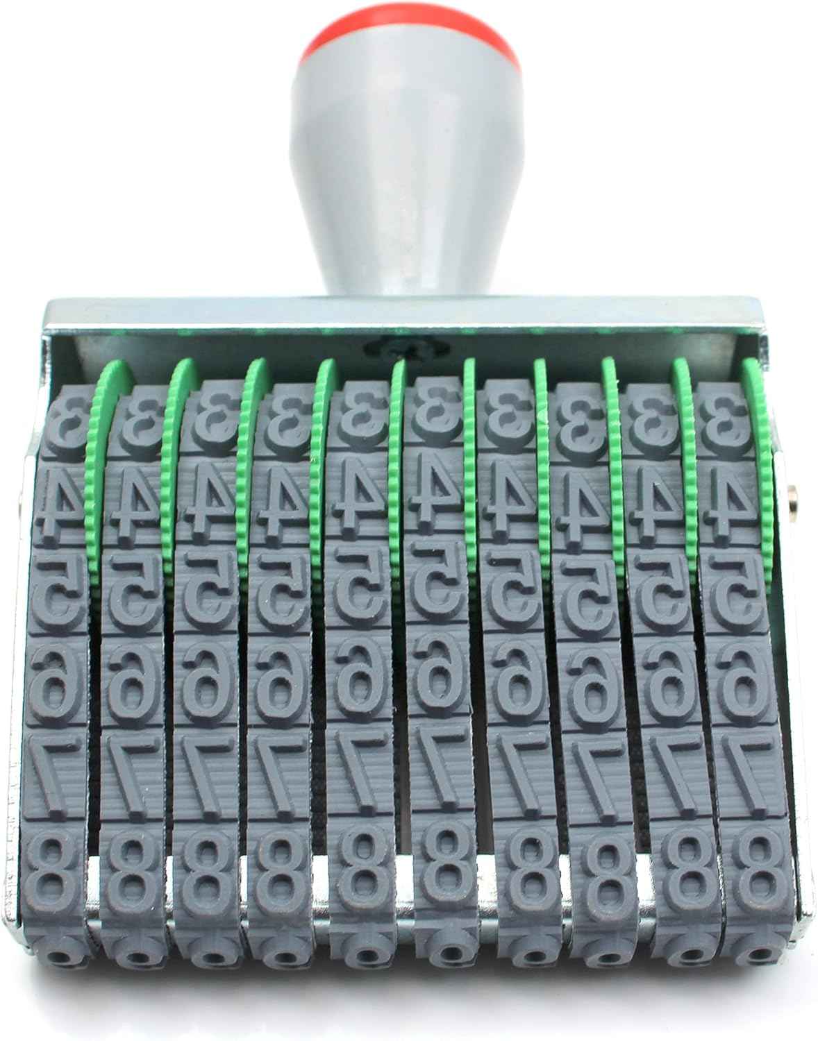 10 Digits Number Stamps Business Stamps Office Stamps Personalized Date Stamp Rubber Stamp Number Rubber Stamp Multi- Functional Creative Rolling Wheel Stamp Symbol Custom