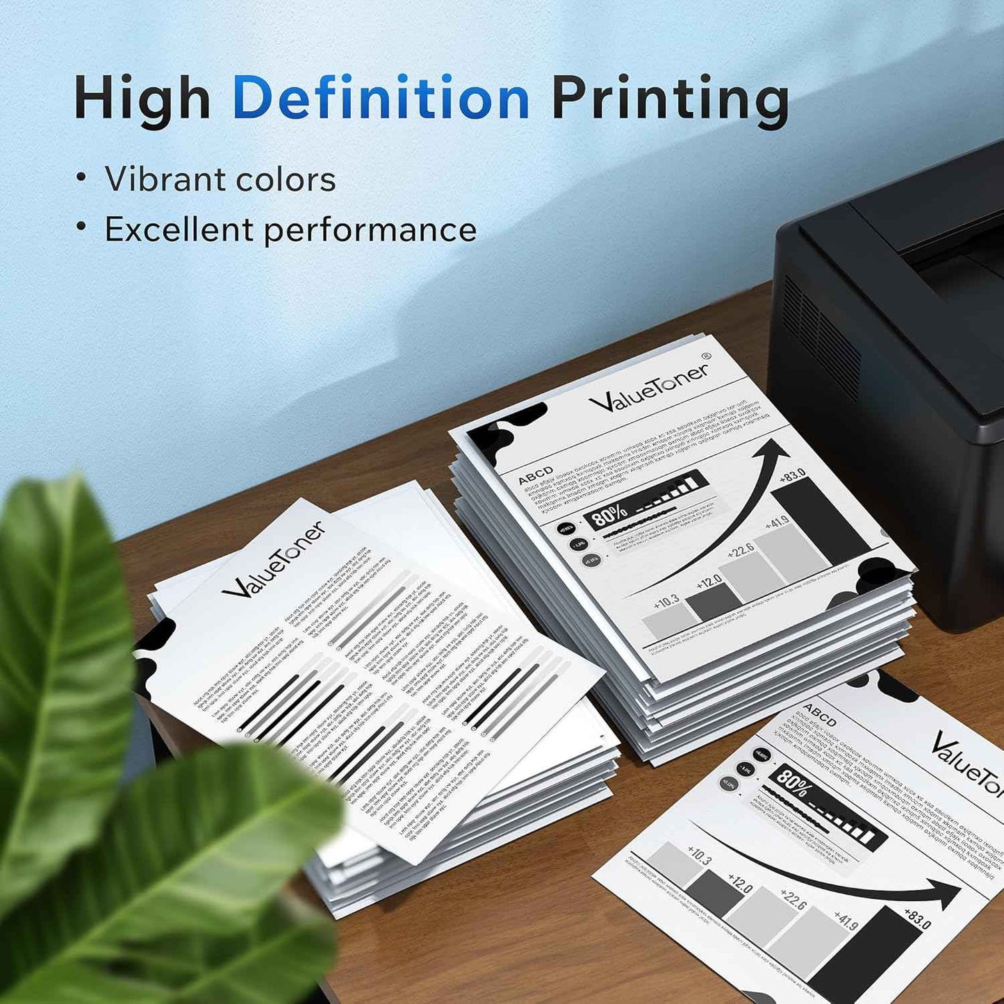 Valuetoner Compatible 83A Toner Cartridge Black Replacement for HP 83A CF283A to Use with LaserJet Pro MFP M125nw MFP M201dw MFP M225dw MFP M125a M201n M127fn M127fw M225dn Printer (2-Pack)