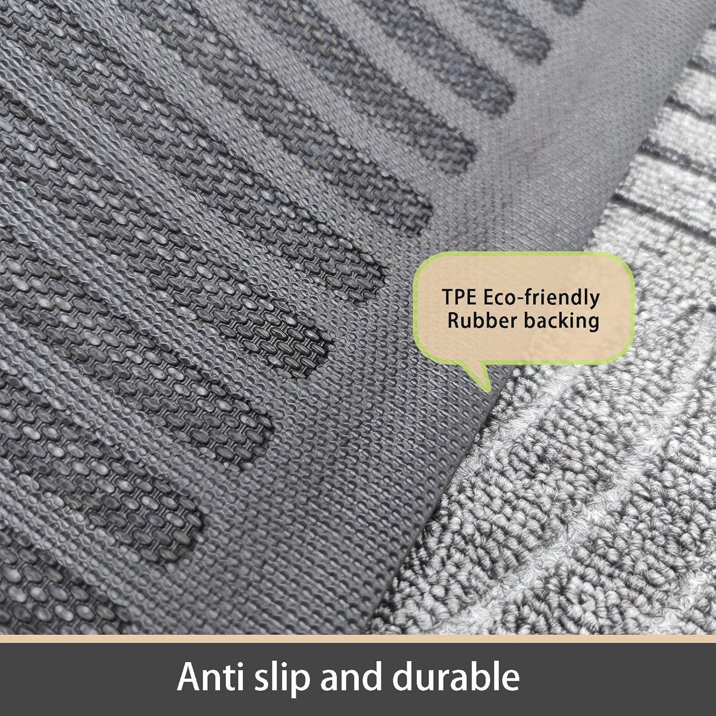 Door Mat for Outdoor Indoor Entrance, Entry Mat Skidproof and Waterproof, Front Door Mats with Durable Non-Slip Backing. Black, 24"x36"