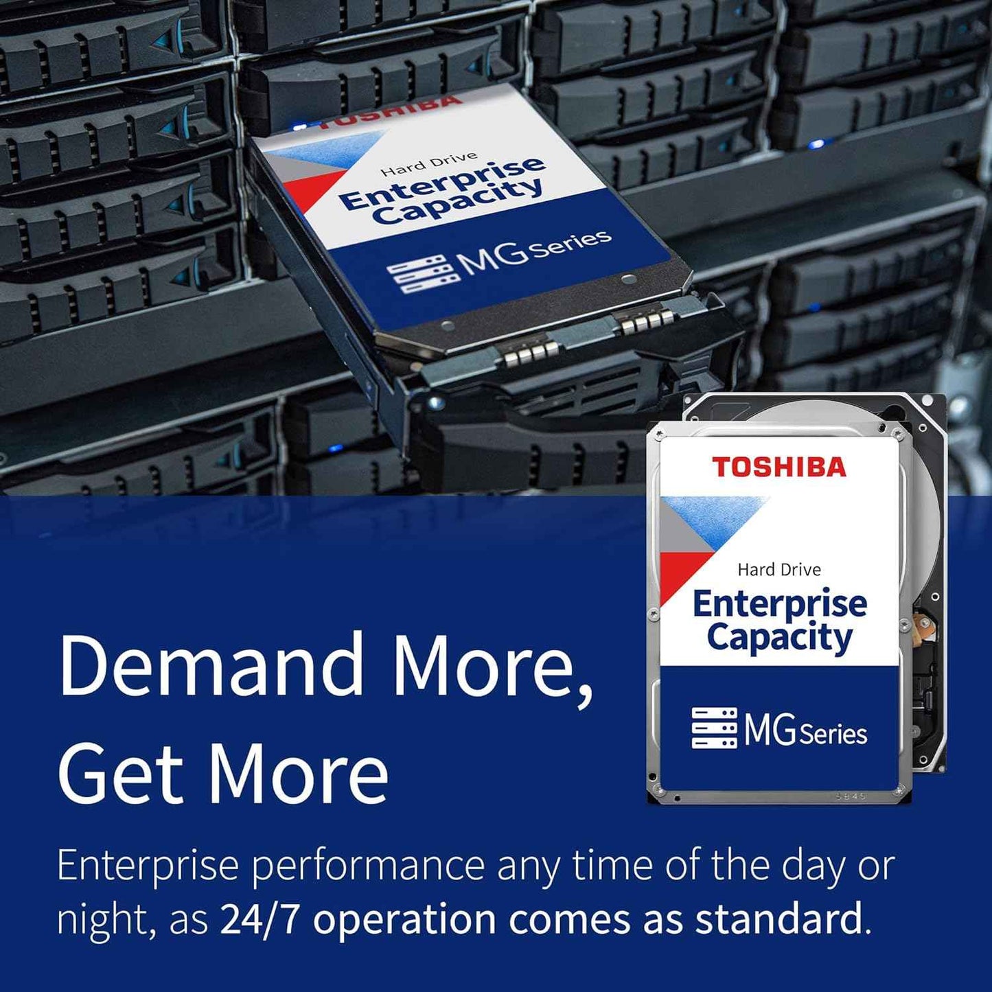 Toshiba 14TB SATA 512e 256MB Cache 7200RPM 3.5" SATA 6.0Gb/s Enterprise Hard Drive - MG07ACA14TE (Renewed)