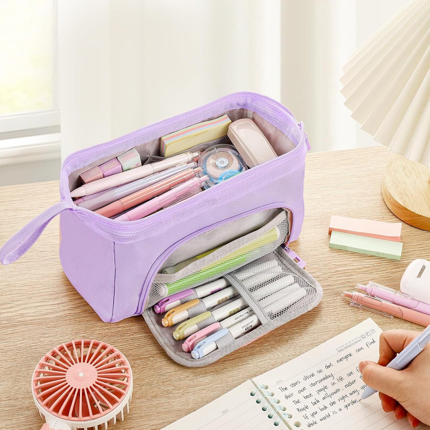 Large Pencil Case for Girls, Big Capacity Pencil Pouch Back to School Supplies for Teens, Cute Pen Stationery Bag Organizer Pencil Holder Back to School Gifts for Students School College Office