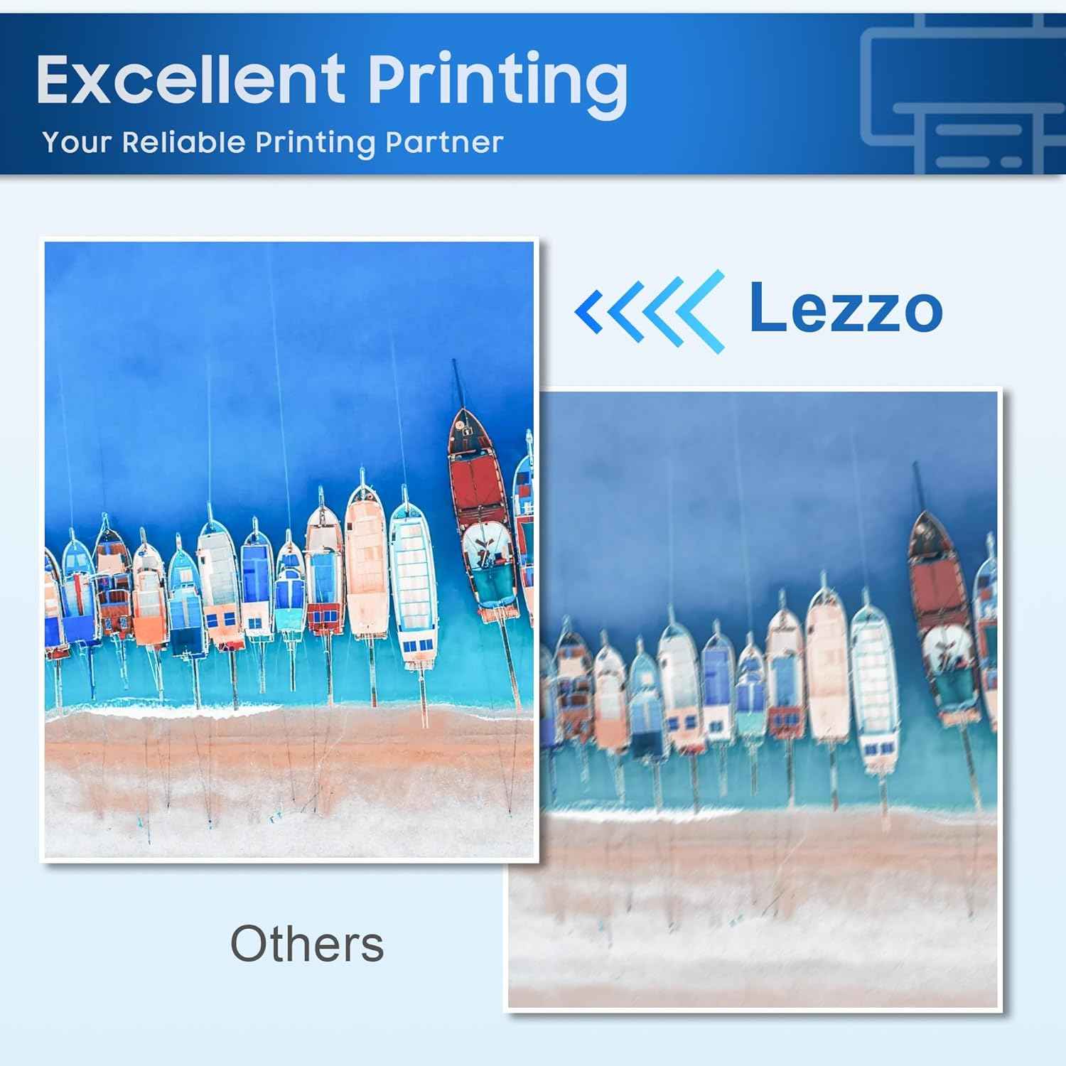 Lezzo LX-900 LX900XL Ink Cartridge 4-Pack LX900 LX-900 High Yield Ink Replacement for Primera 53422 53423 53424 53425 Used for LX900 Printer (Black Cyan Magenta Yellow)