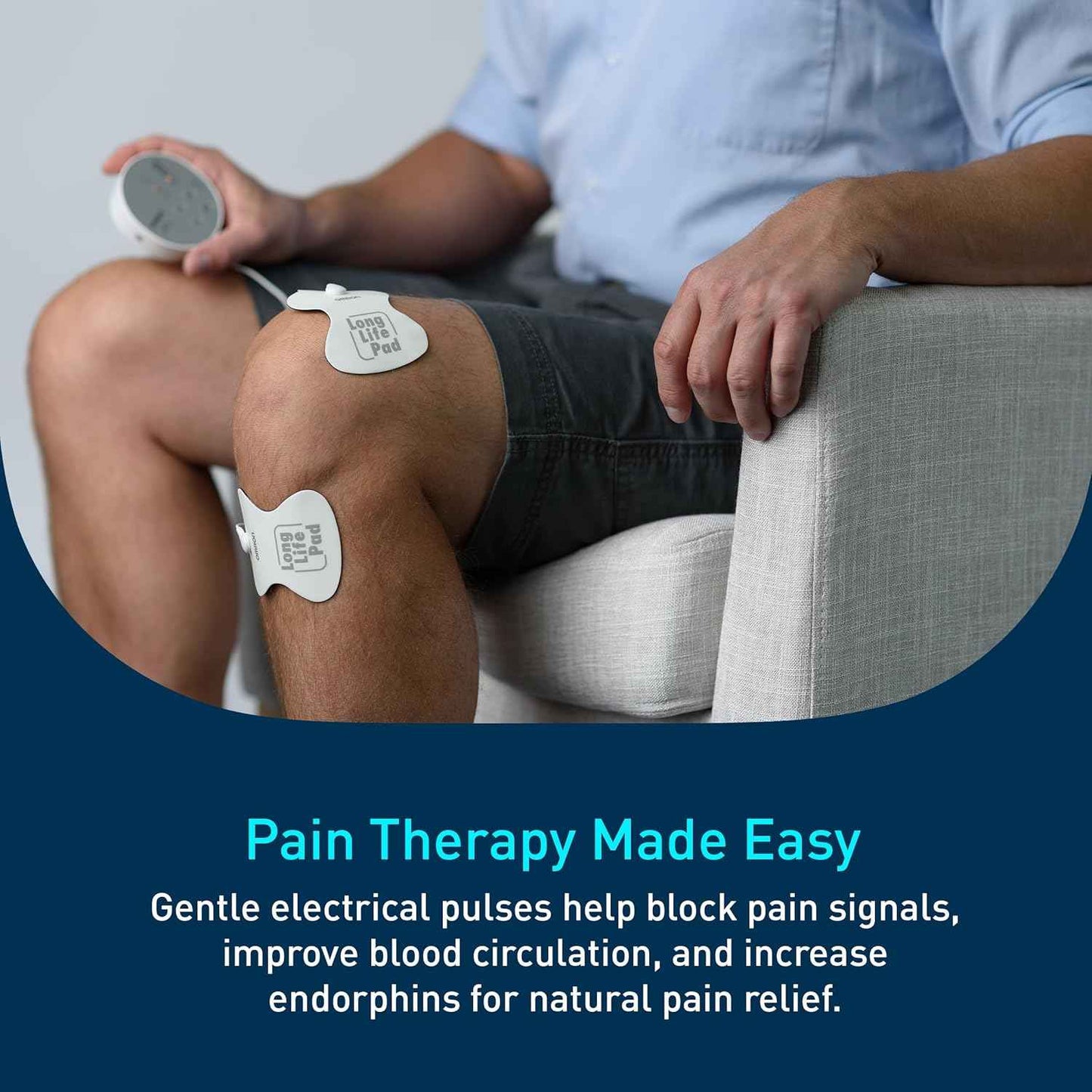 Omron Pocket Pain Pro TENS Unit Muscle Stimulator for Drug-Free Pain Relief - Portable Electric Massager for Muscles and Joints - Includes 2 Reusable TENS Unit Pads