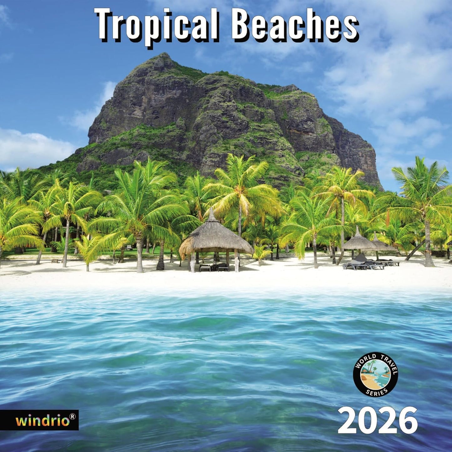 2026 Wall Calendar,Calendar 2026, July 2025 - December 2026, Wall Calendar Tropical Beaches, 12" x 24" Opened,Full Page Months Thick & Sturdy Paper for Calendar Organizing & Planning