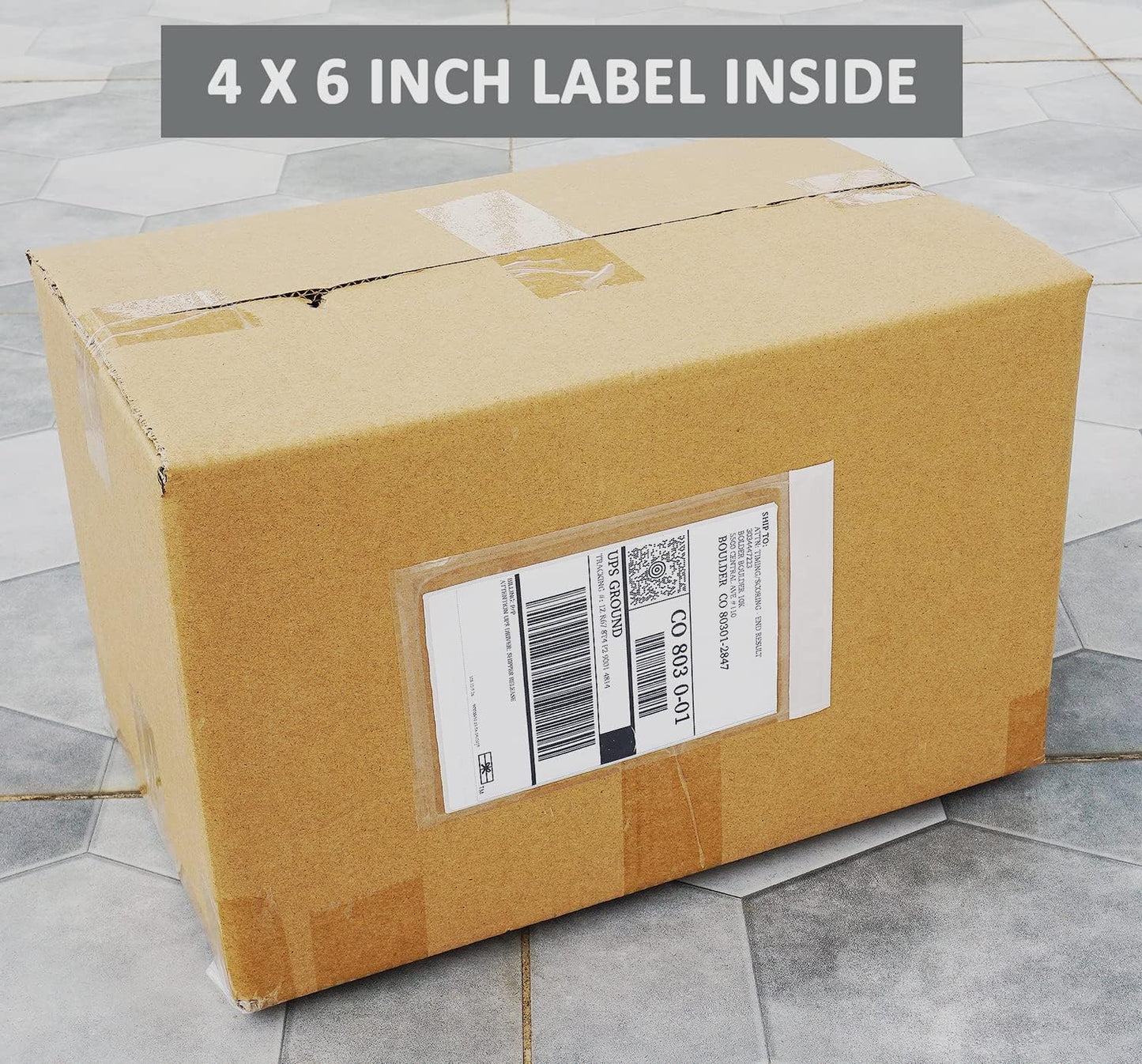 1000 Pcs Premium 4.7''x7.5'' Packing List Envelope, Tailored Size for 4x6'' Shipping Labels, Adhesive Shipping Label Pouch/Sleeve