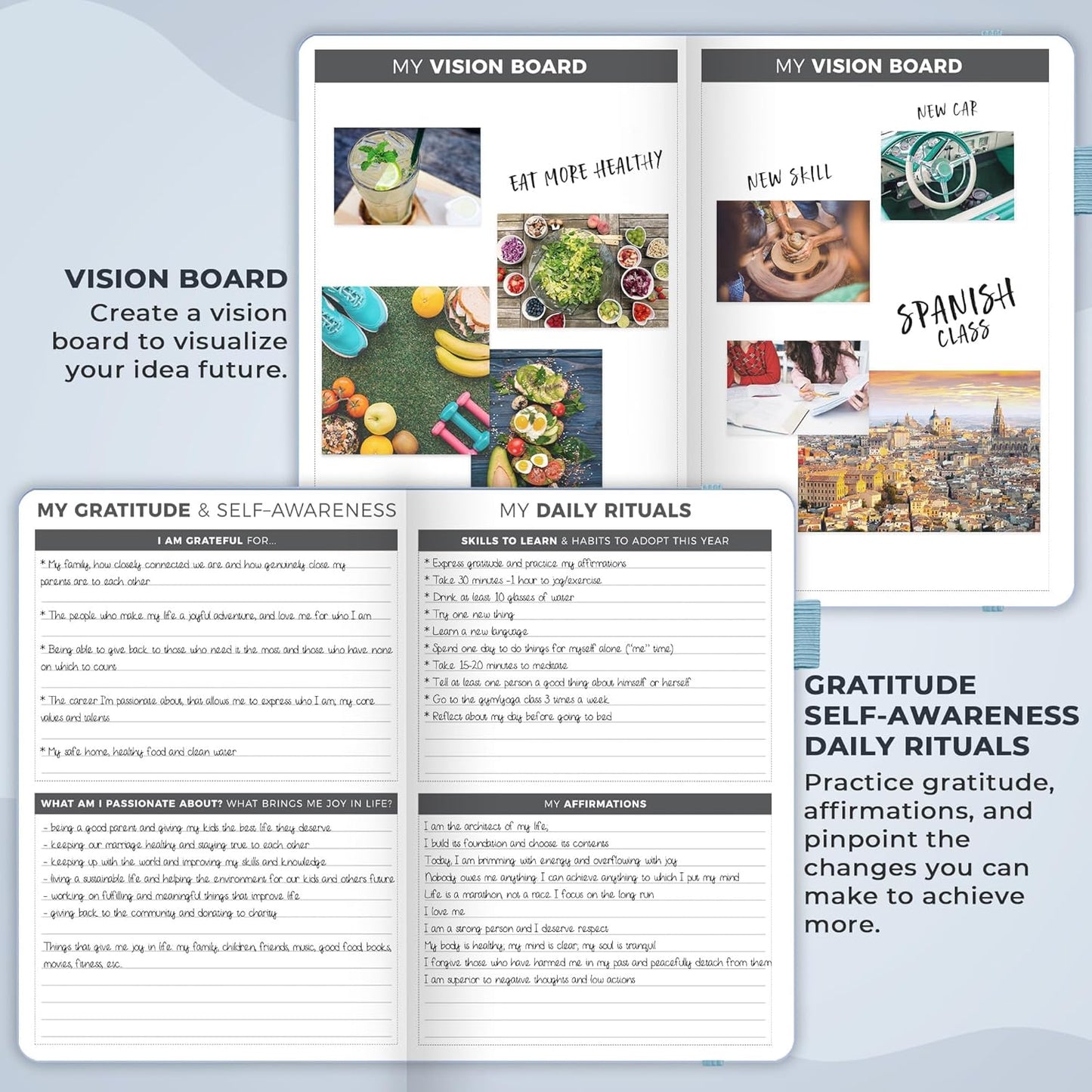 Clever Fox Planner – Undated Weekly & Monthly Planner for Productivity, Time Management & Goals – Organizer Journal – A5 (Periwinkle)