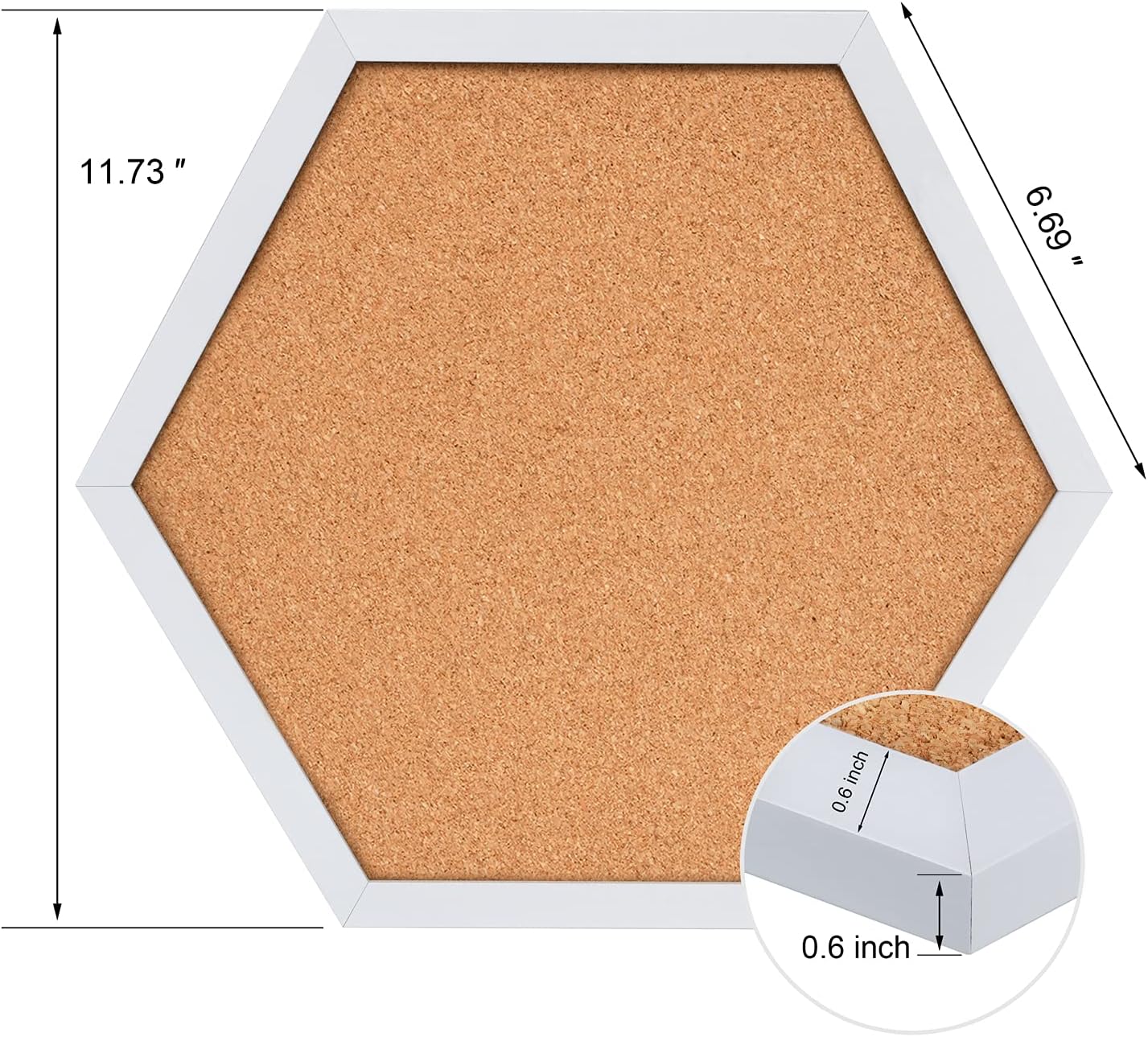 Facilife 4 Packs Cork Board,Corkboards for Wall,Small Cork Board Decorations,Cork Boards for Walls with Frame, Decorative for Office, School & Home