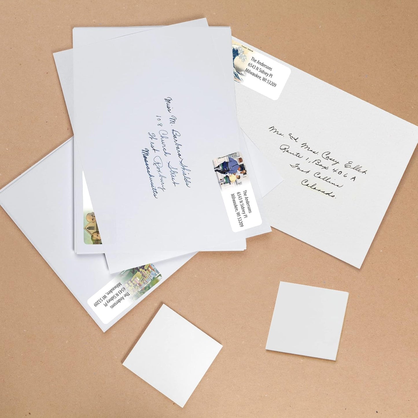 Customized Personalized Address Labels - Made in The USA by Kenco (Famous Art, 500 Labels) - Lumora Desk