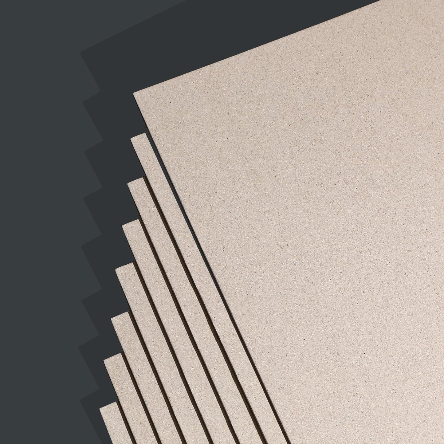 25 Pcs Book Board, Binder Board, Cover Board, Heavy Duty Chipboard for Book Binding, DIY Cardboard (Gray, 5 x 7 Inch 80PT)