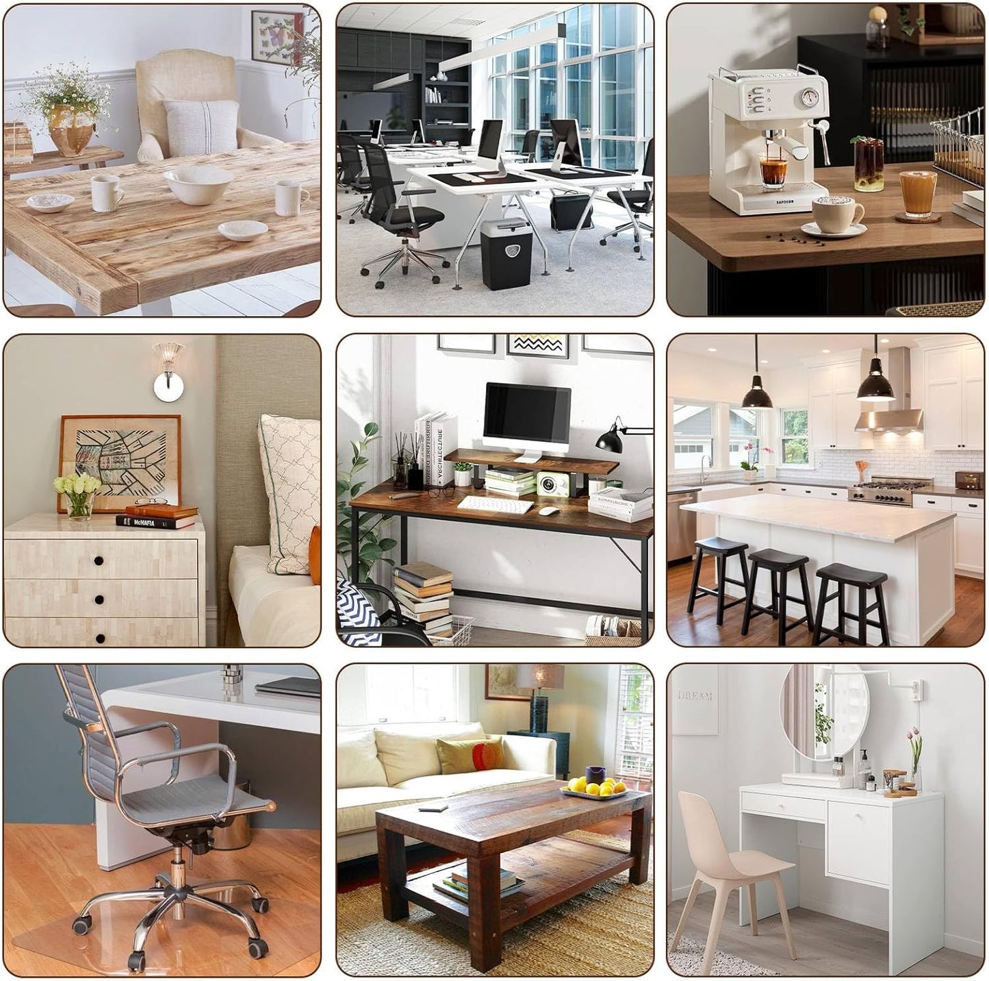 Clear Table Cover Protector, 44 x 78 Inch Table Protector for Dining Room Table, 1.5mm Thick Clear Plastic Table Cover, Table Pad Mat for Kitchen, Writing Desk Pad for Desktop