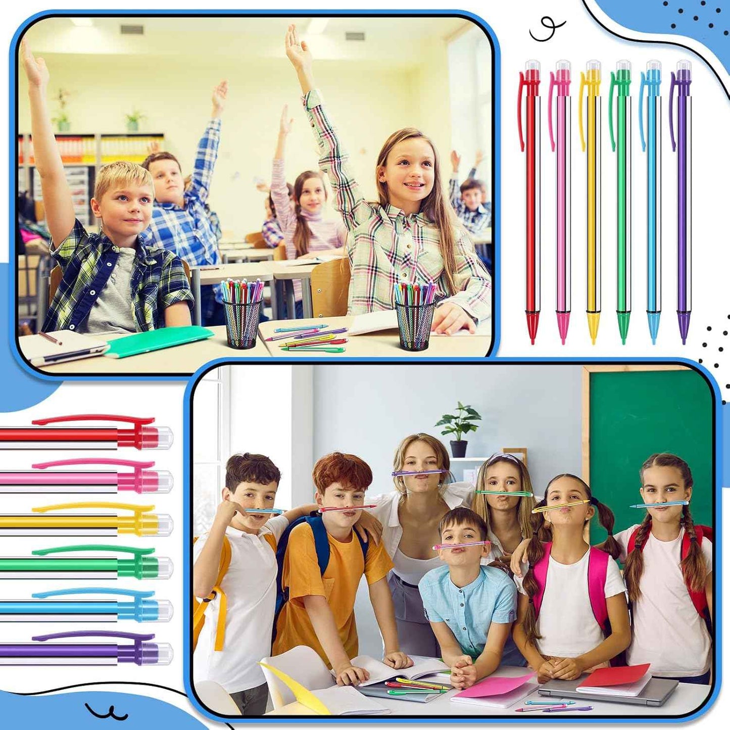 Colarr 300 Pieces Mechanical Pencils 0.7 mm with Eraser Pastel Art Pencils for Kid School Students Artist Writing Drawing for School Student Writing Drawing Sketching