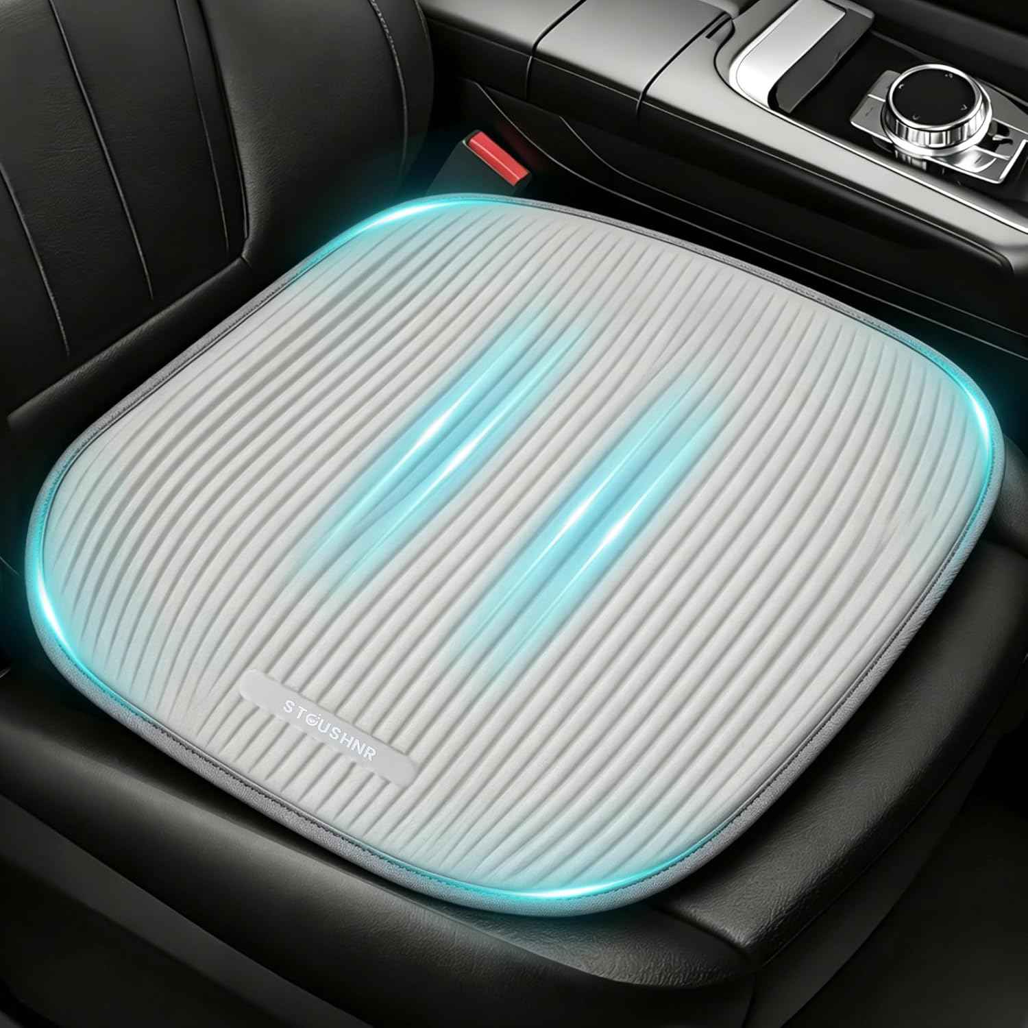 Gel Seat Cushion for Long Sitting,3-Second Cooling Pressure Relief Pillow for Car Seat & Office Chair,Back,Tailbone,Coccyx Comfort Support Seat Pad (Green)